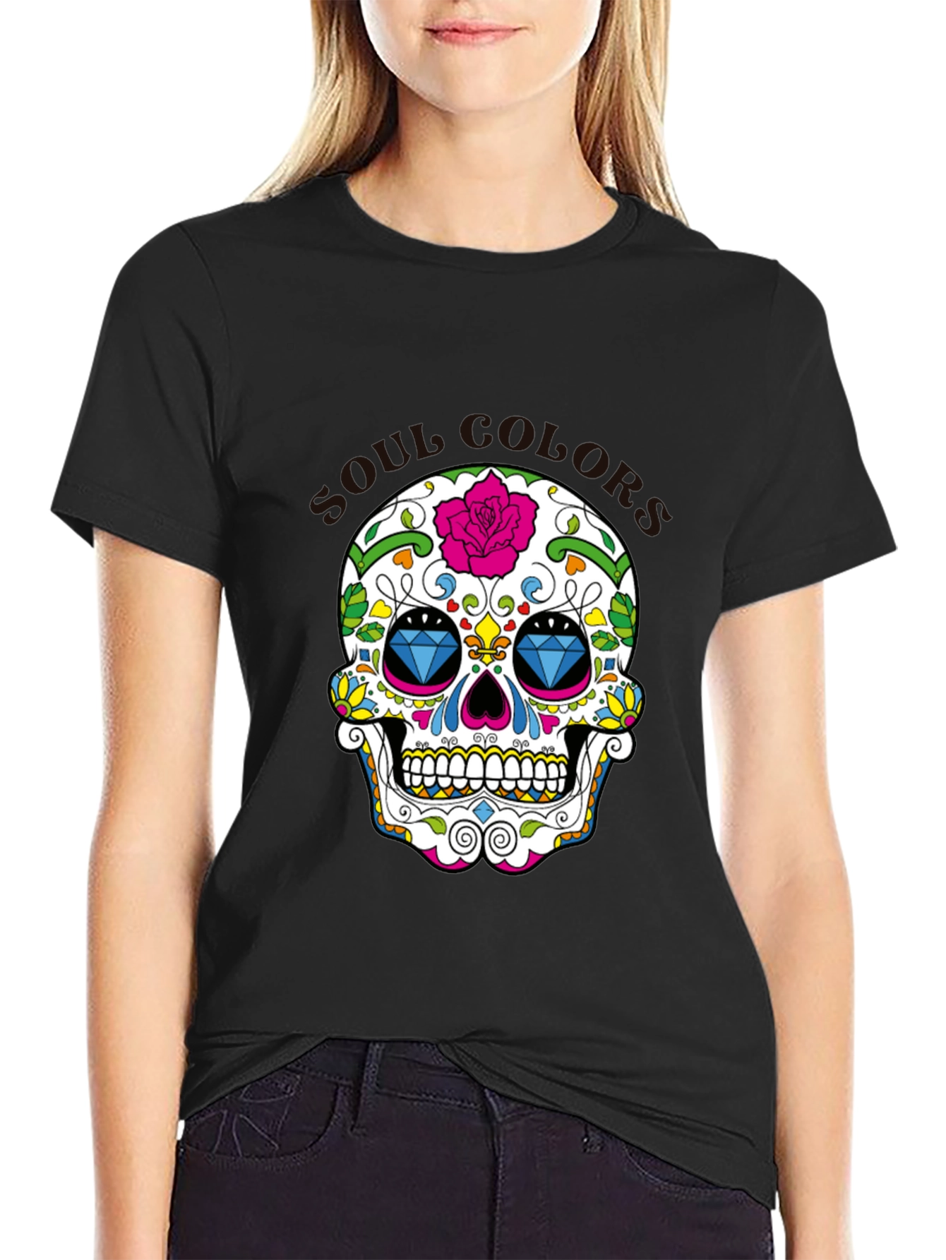 Sugar Skull T-Shirt - Day of the Dead Inspired