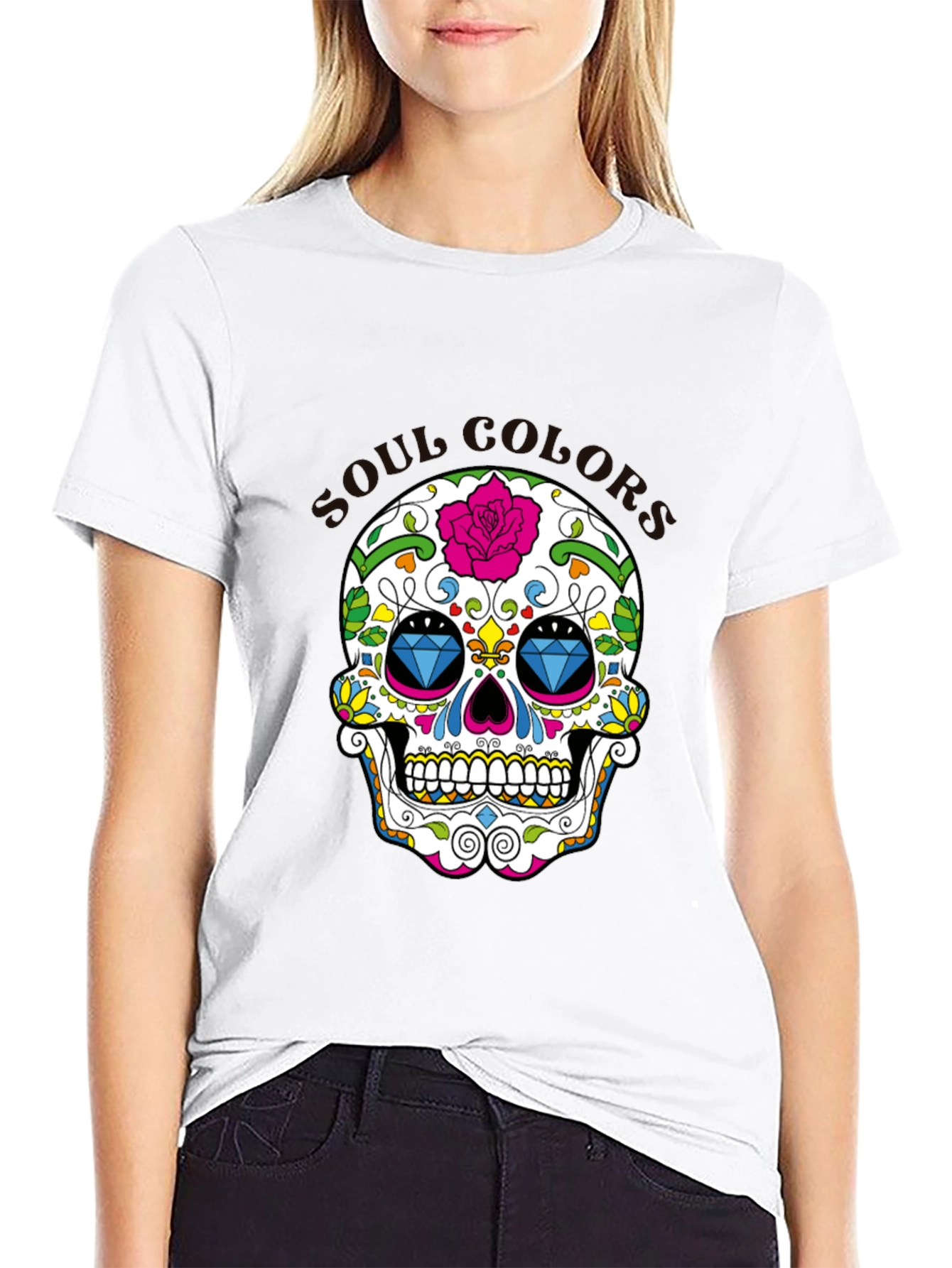 Sugar Skull T-Shirt - Day of the Dead Inspired