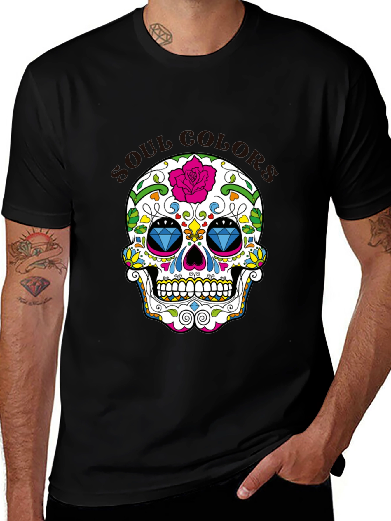 Sugar Skull T-Shirt - Day of the Dead Inspired