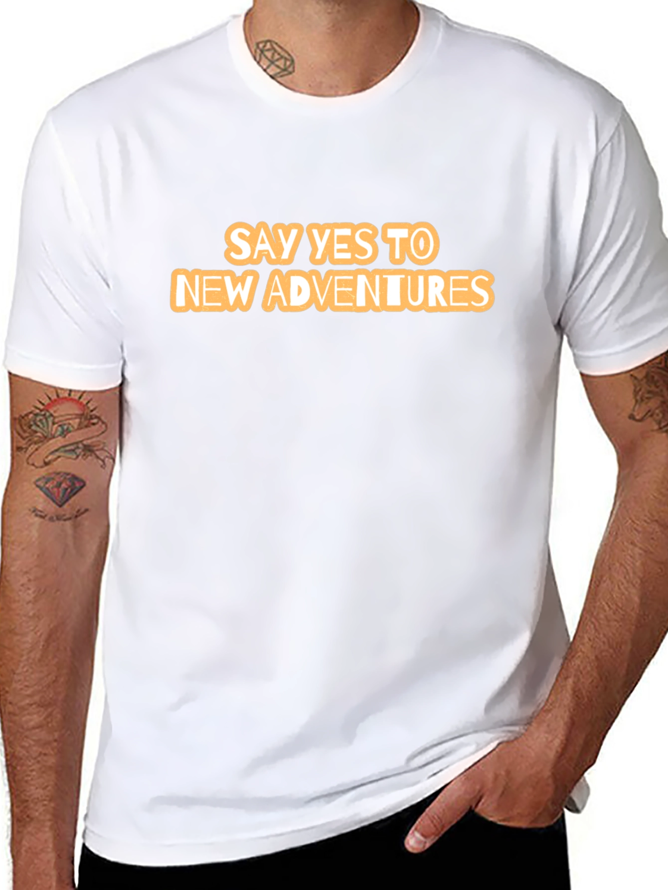 Adventure Awaits: Black T-Shirt