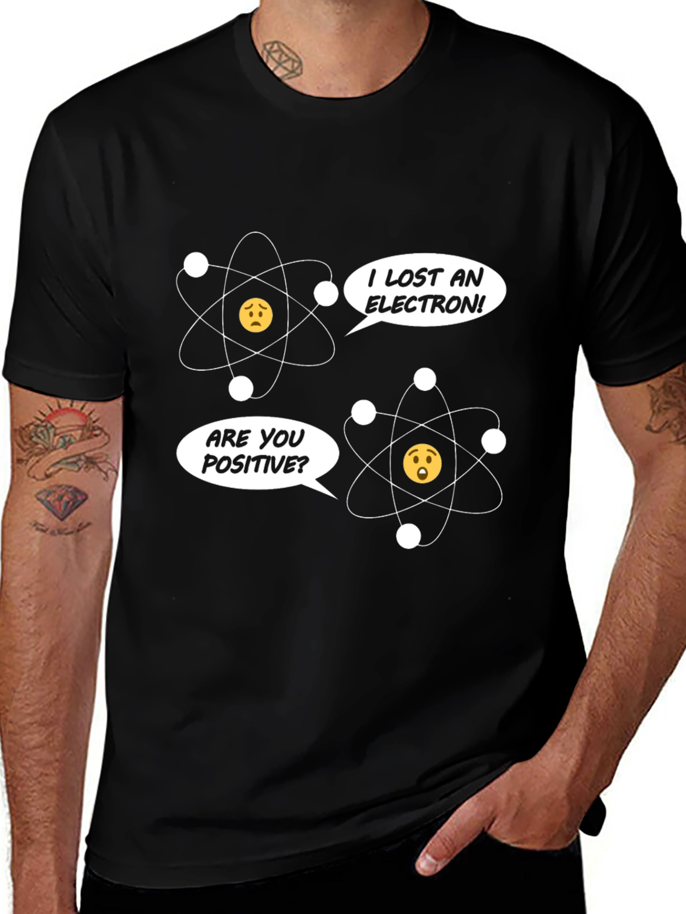 Funny Science Humor T-Shirt - Lost an Electron