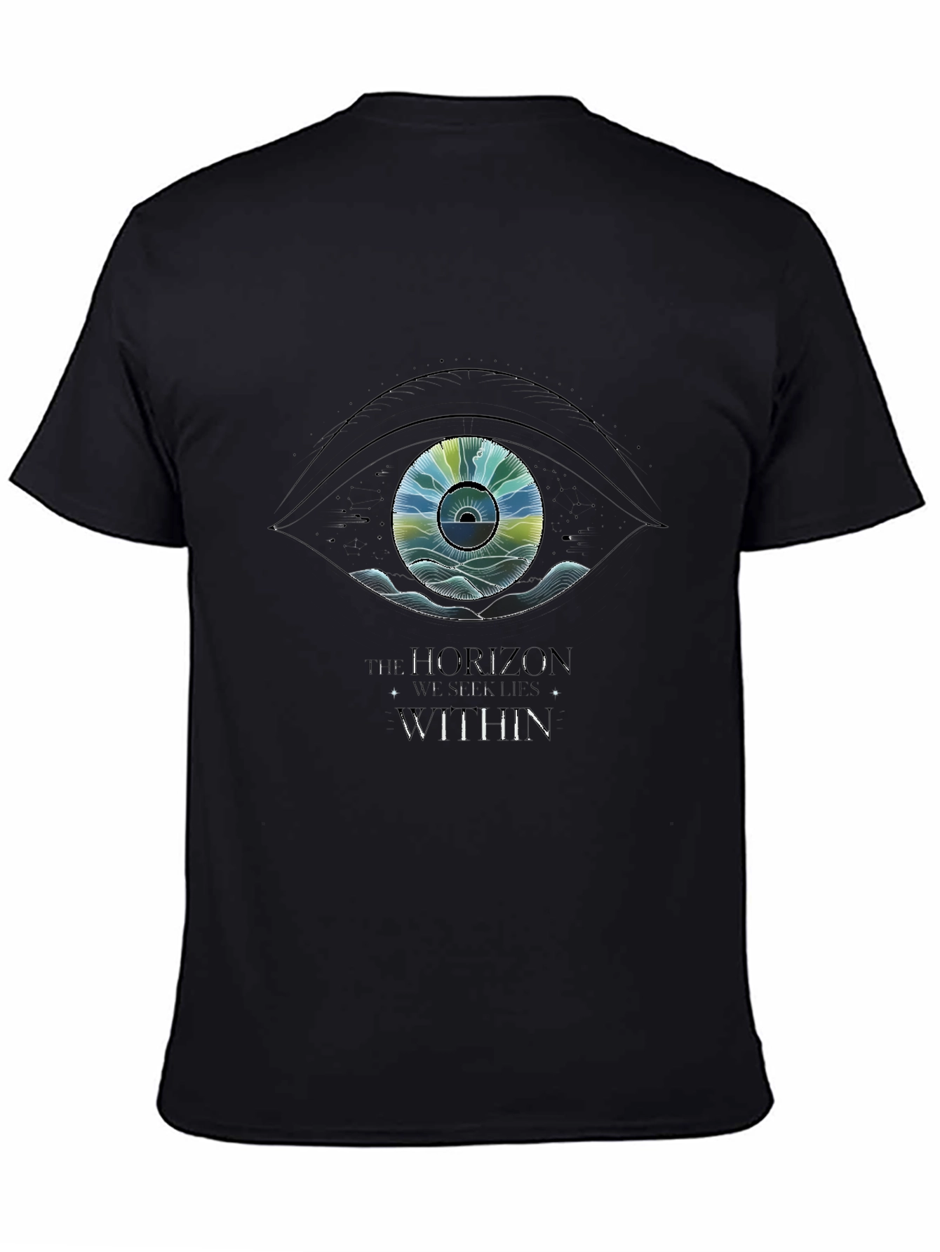 Eye Graphic Black T-Shirt - Horizons Within