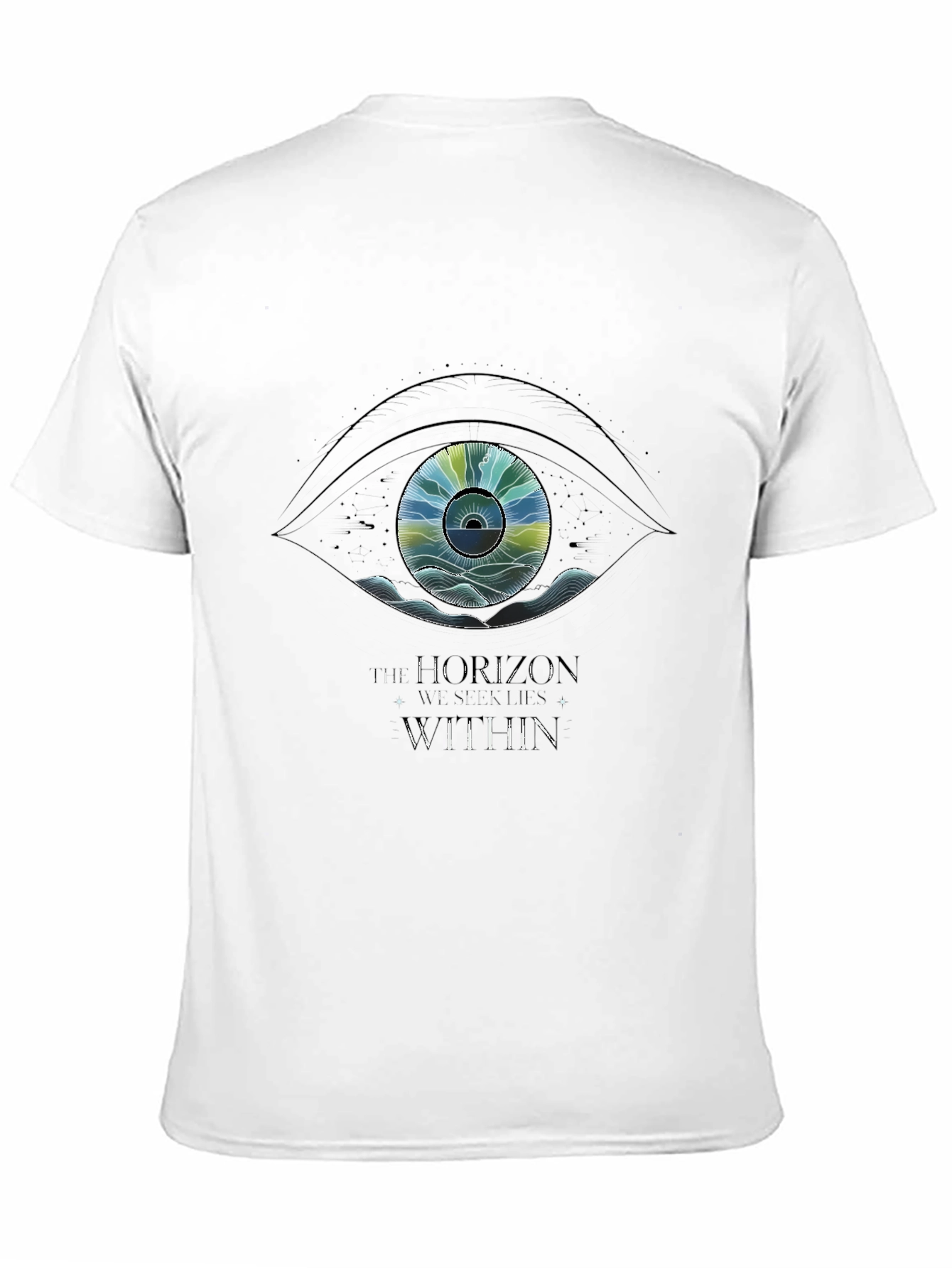Eye Graphic Black T-Shirt - Horizons Within