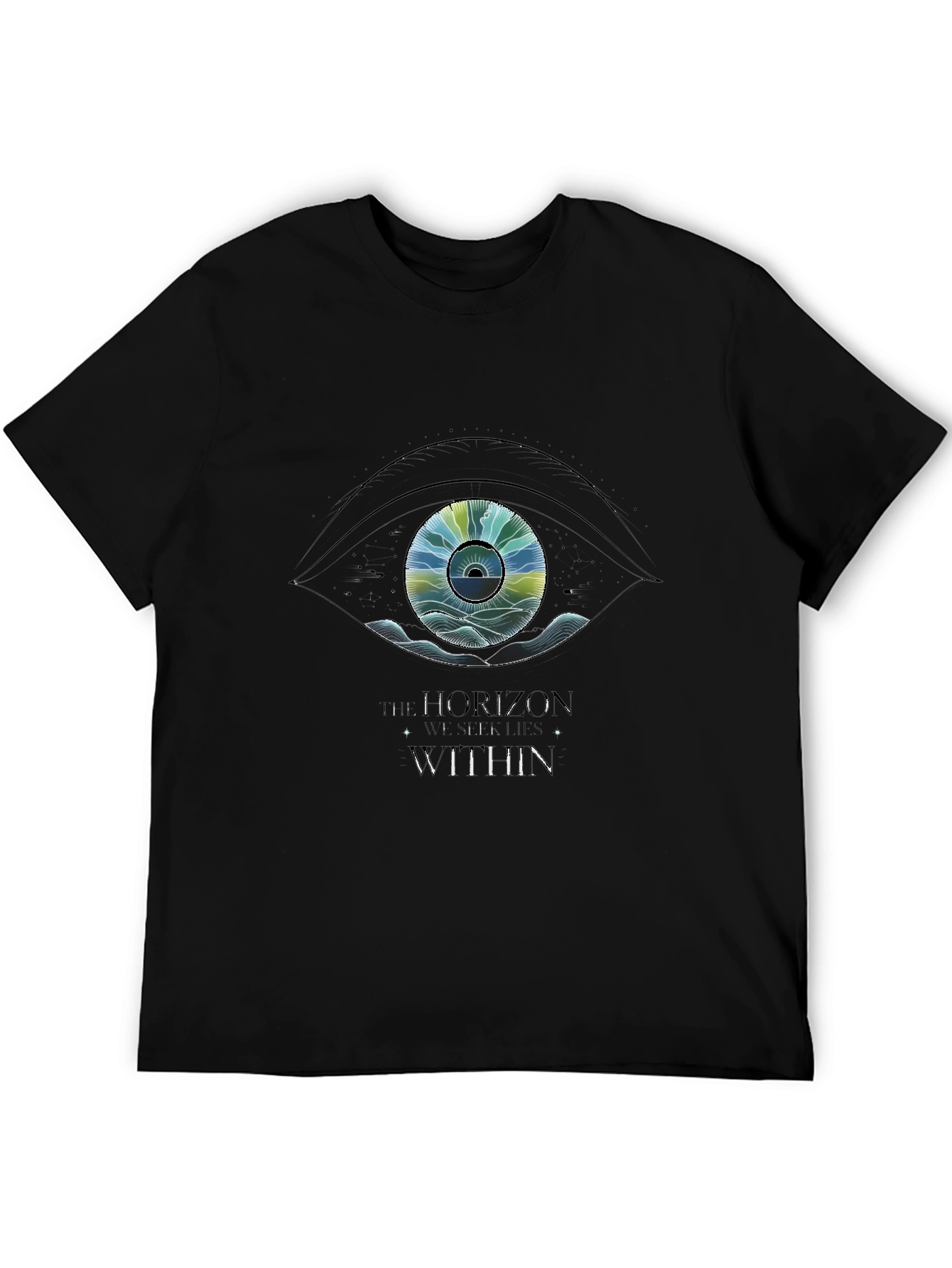 Eye Graphic Black T-Shirt - Horizons Within