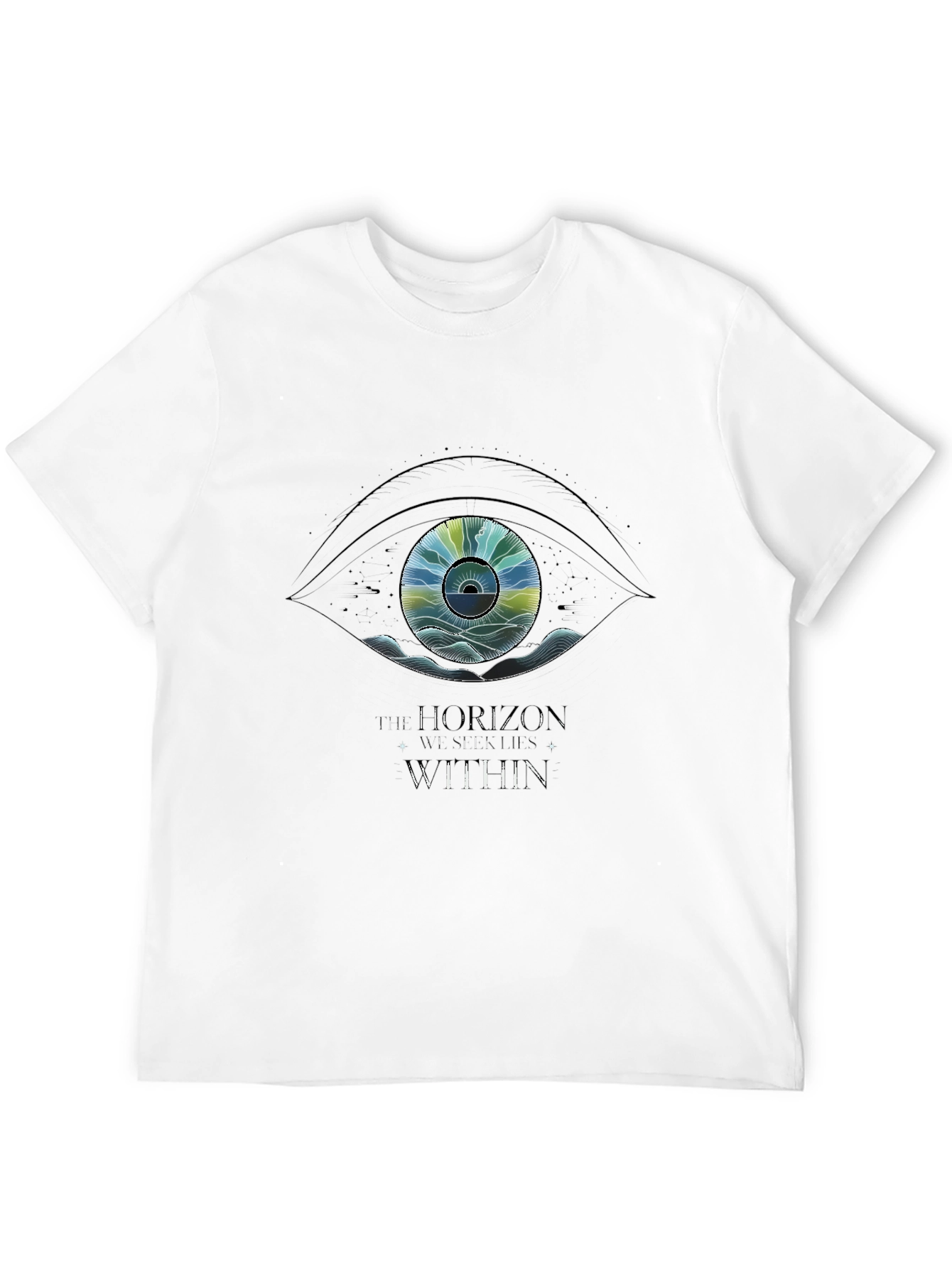 Eye Graphic Black T-Shirt - Horizons Within