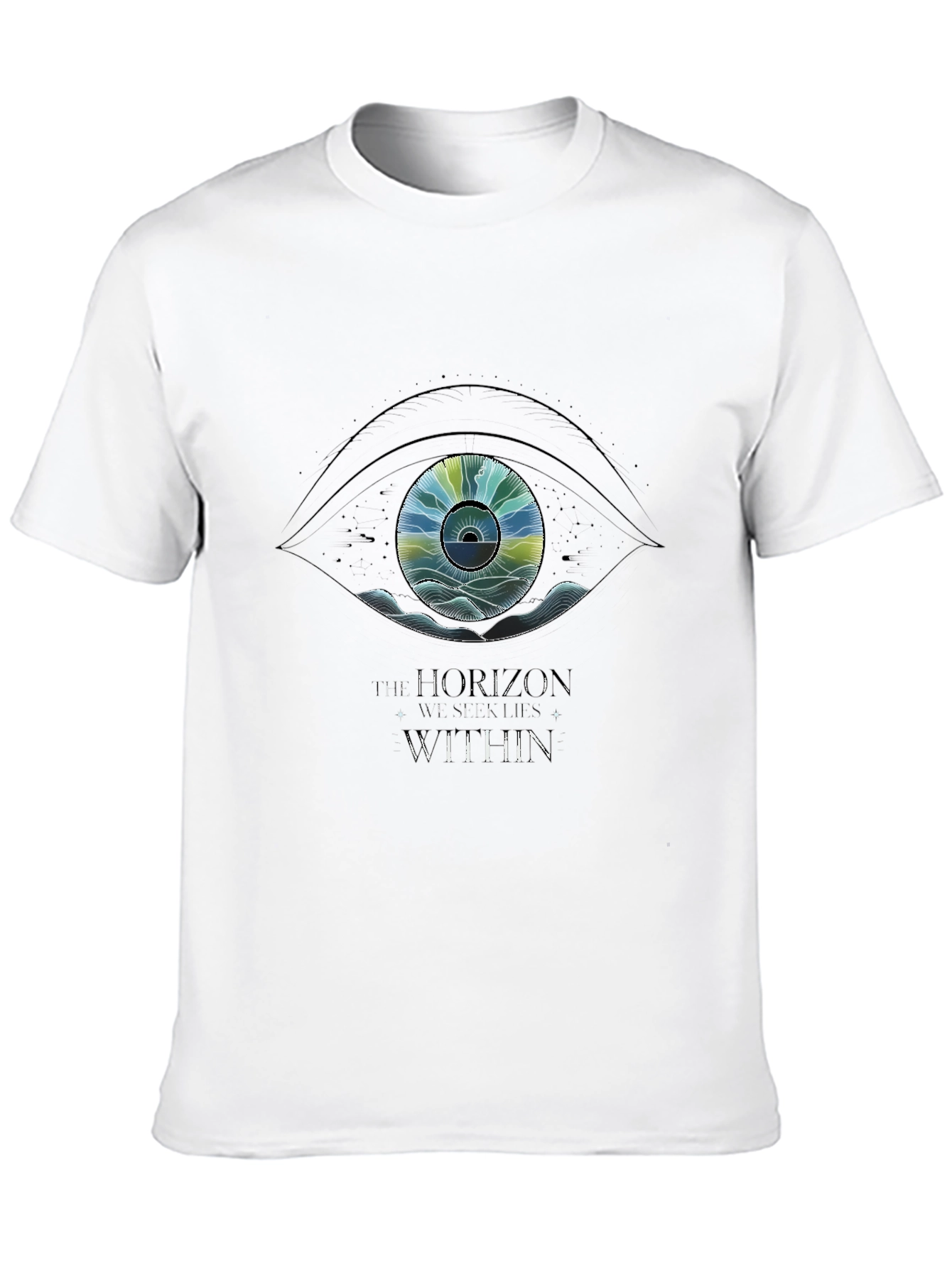 Eye Graphic Black T-Shirt - Horizons Within