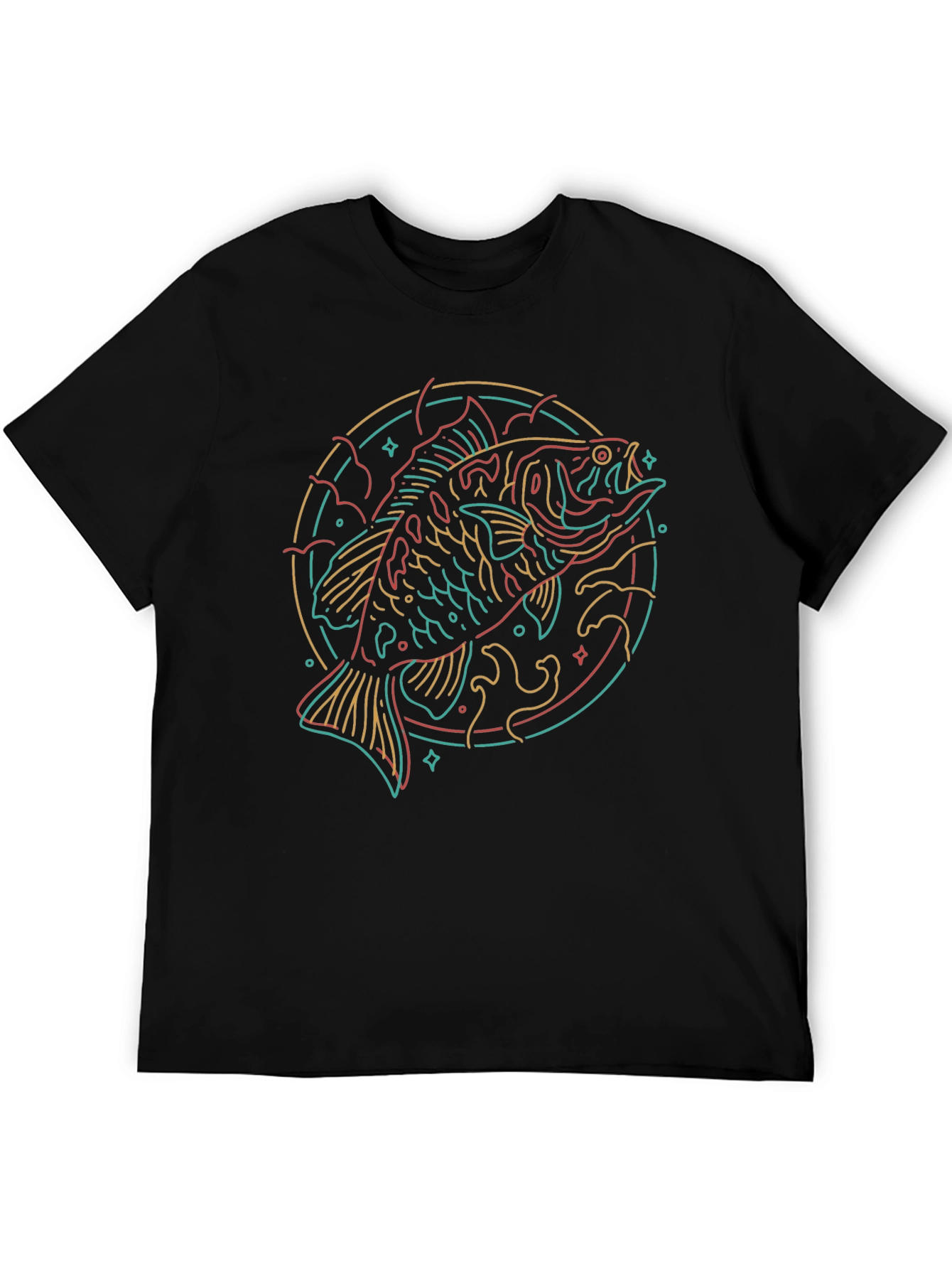 Neon Fish Graphic Tee - Cool & Unique Design