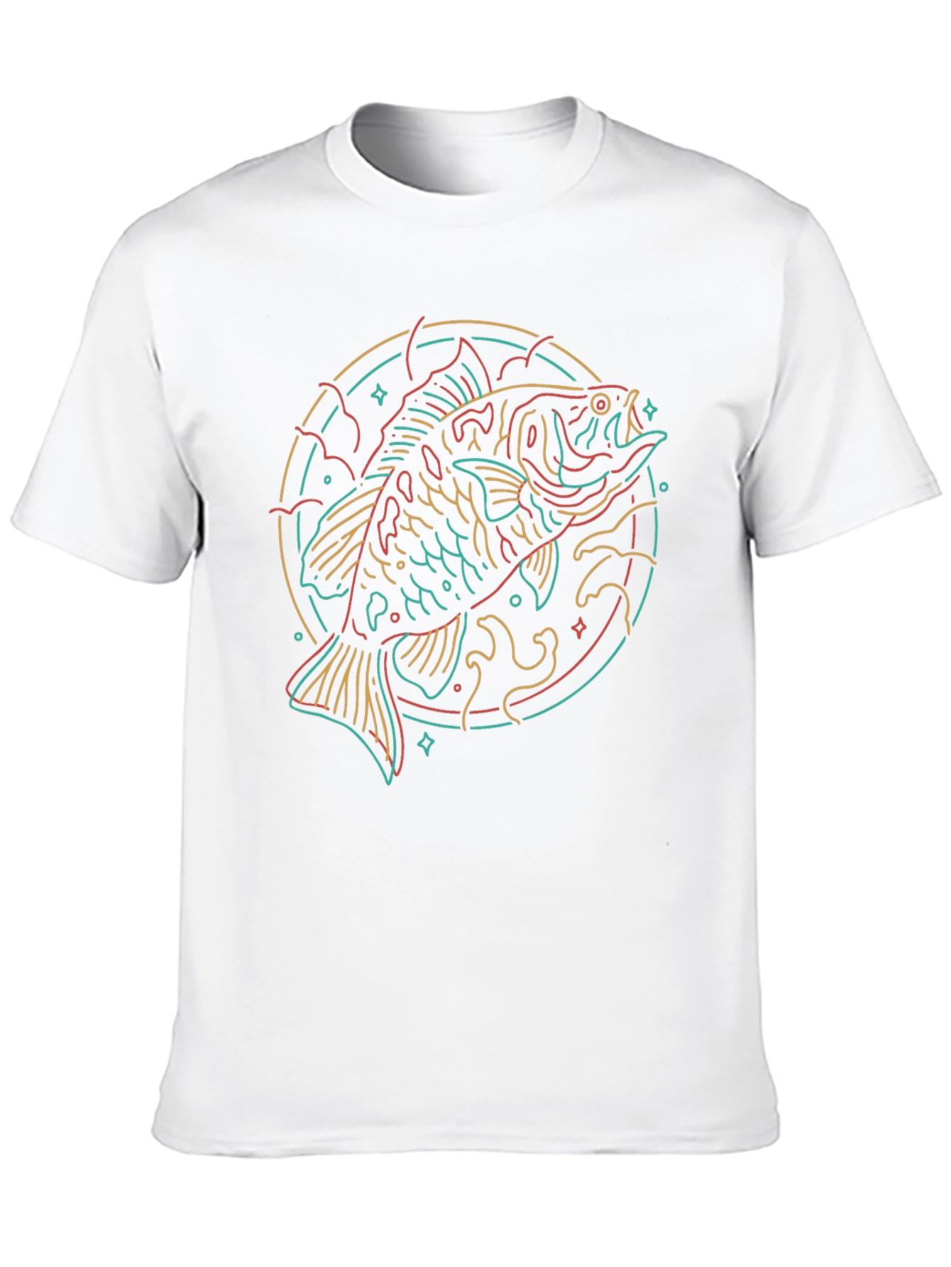 Neon Fish Graphic Tee - Cool & Unique Design