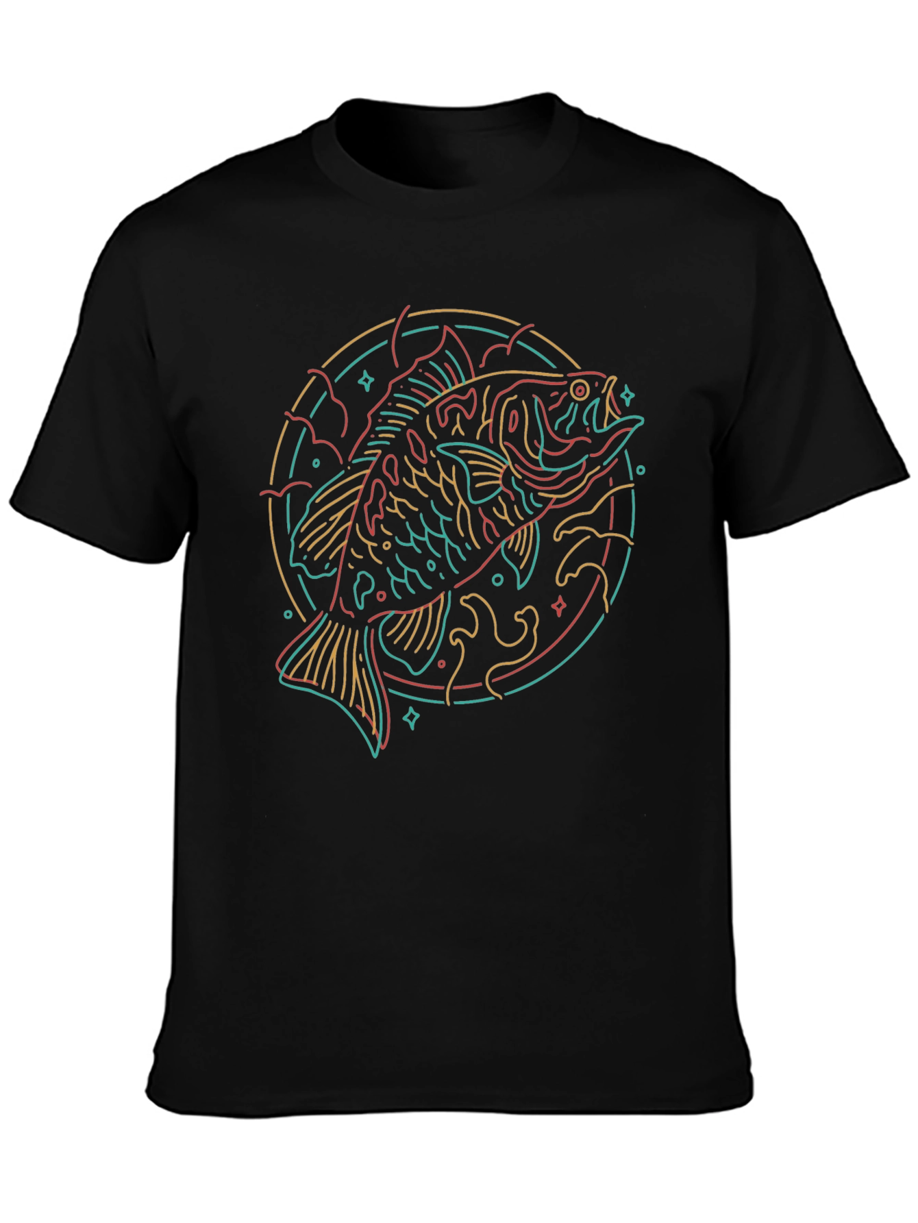 Neon Fish Graphic Tee - Cool & Unique Design