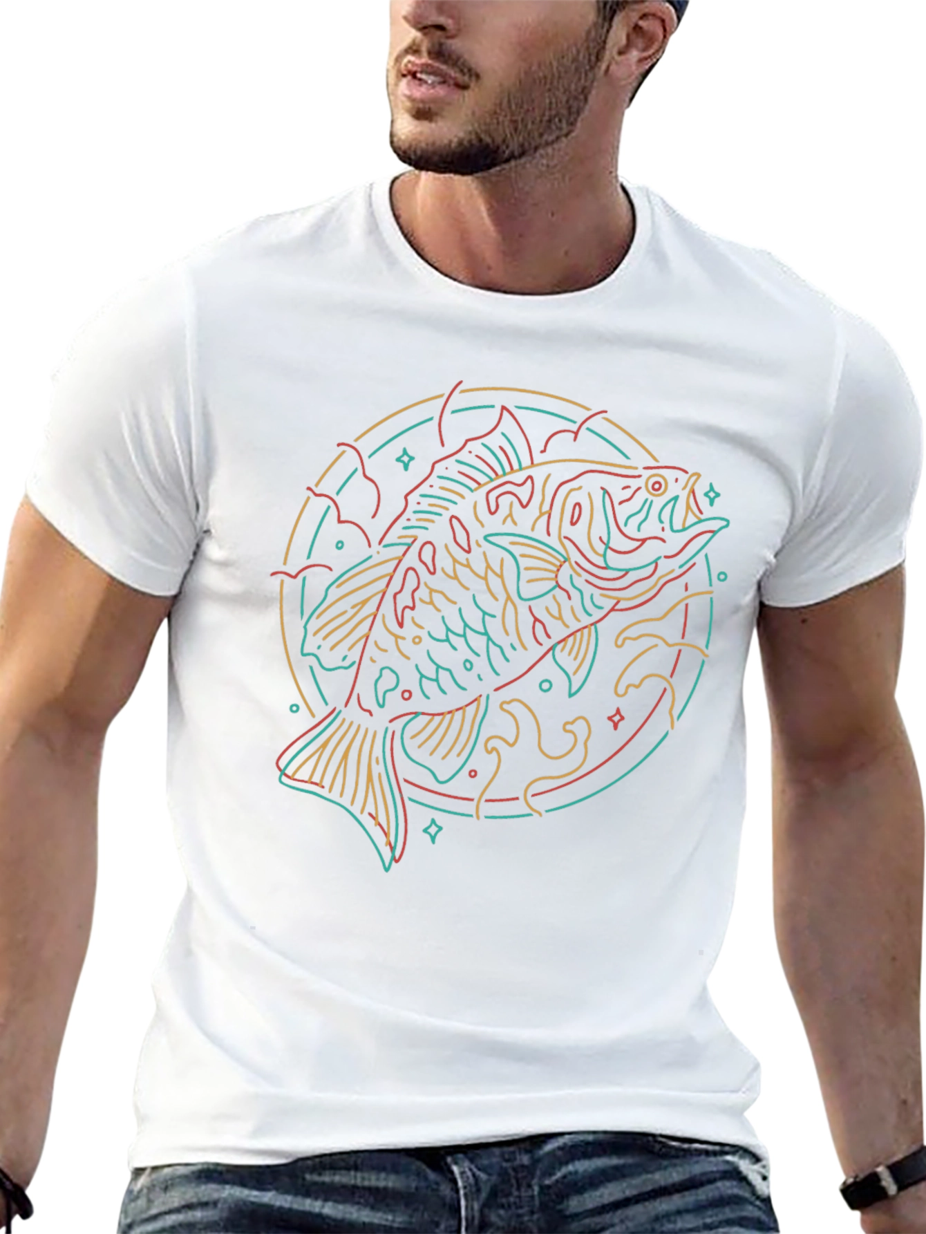 Neon Fish Graphic Tee - Cool & Unique Design