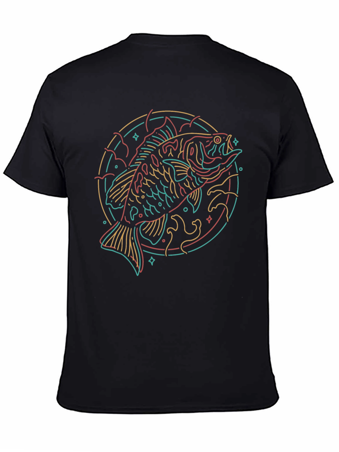 Neon Fish Graphic Tee - Cool & Unique Design