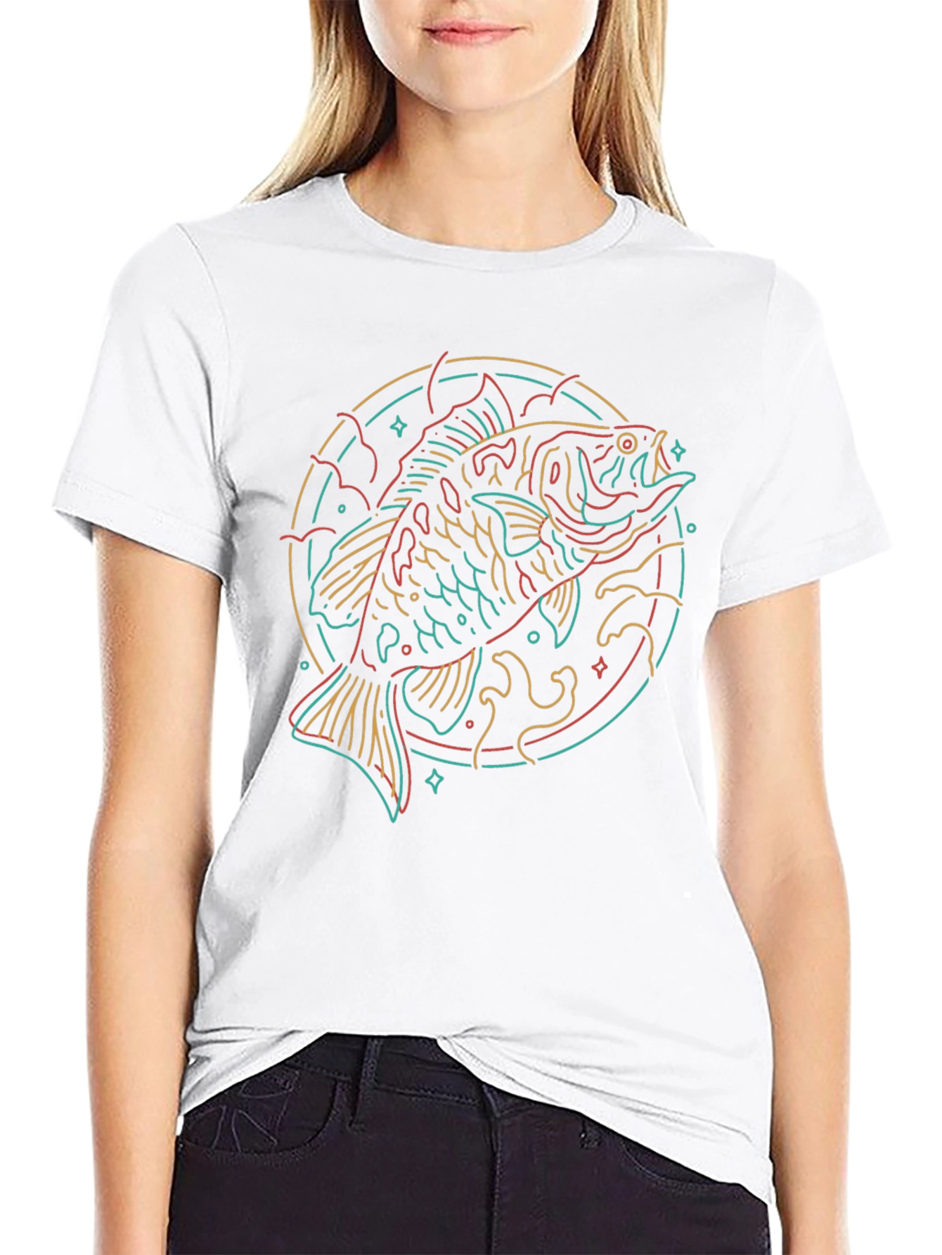 Neon Fish Graphic Tee - Cool & Unique Design