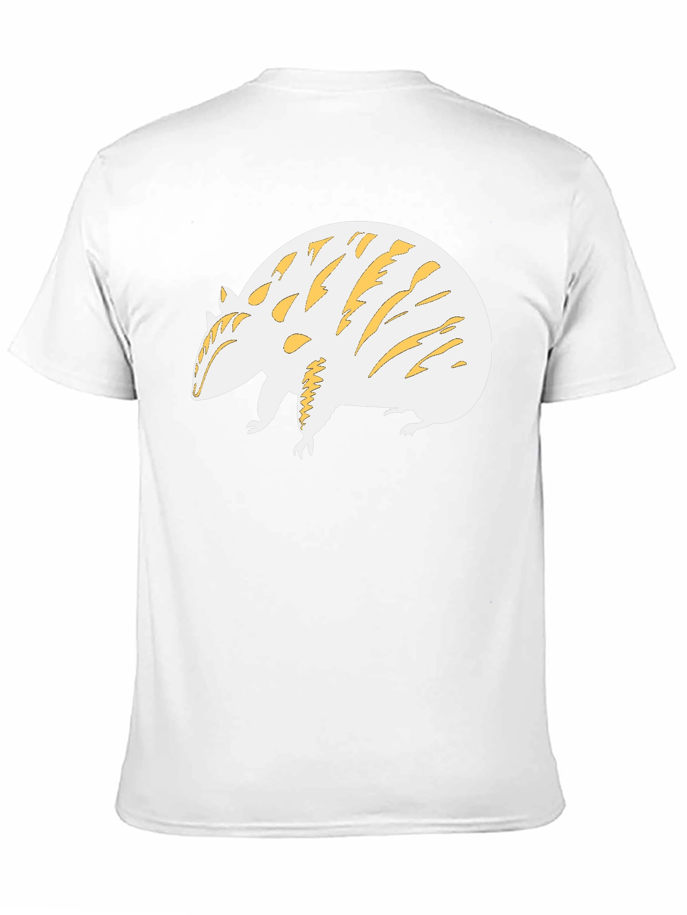 Unique Armadillo Graphic Tee - Black Cotton Blend