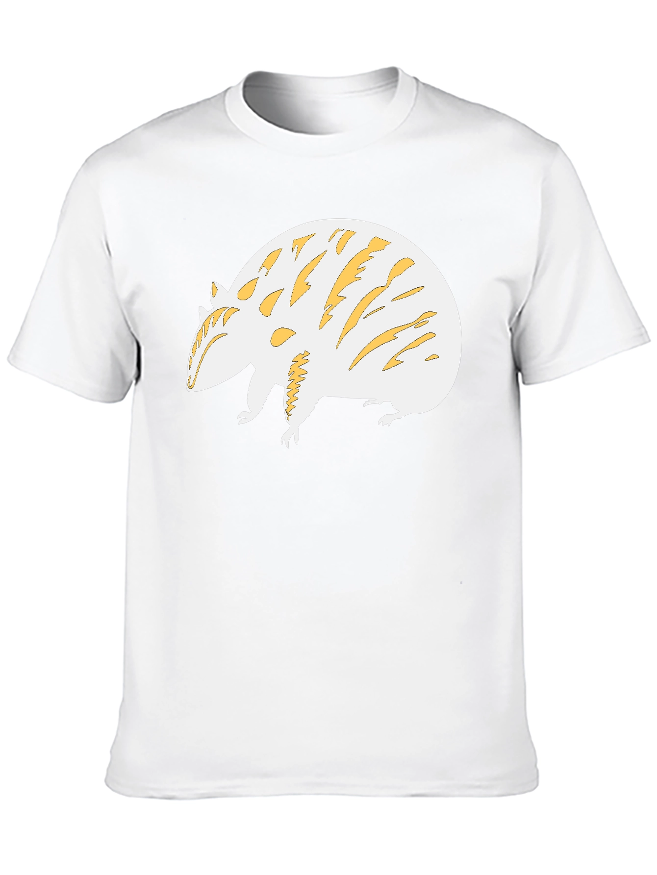 Unique Armadillo Graphic Tee - Black Cotton Blend