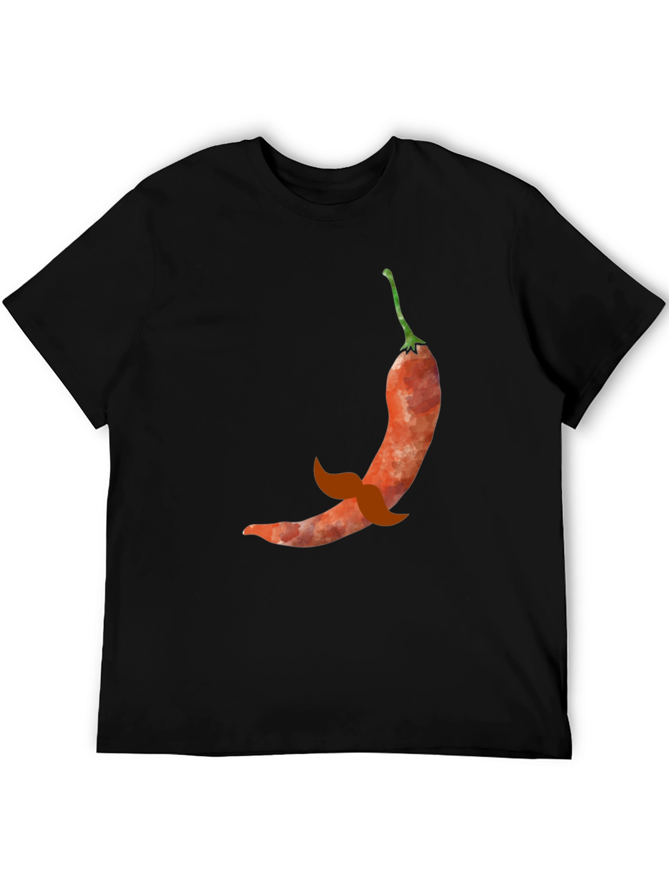 Chili Pepper Mustache Graphic Tee