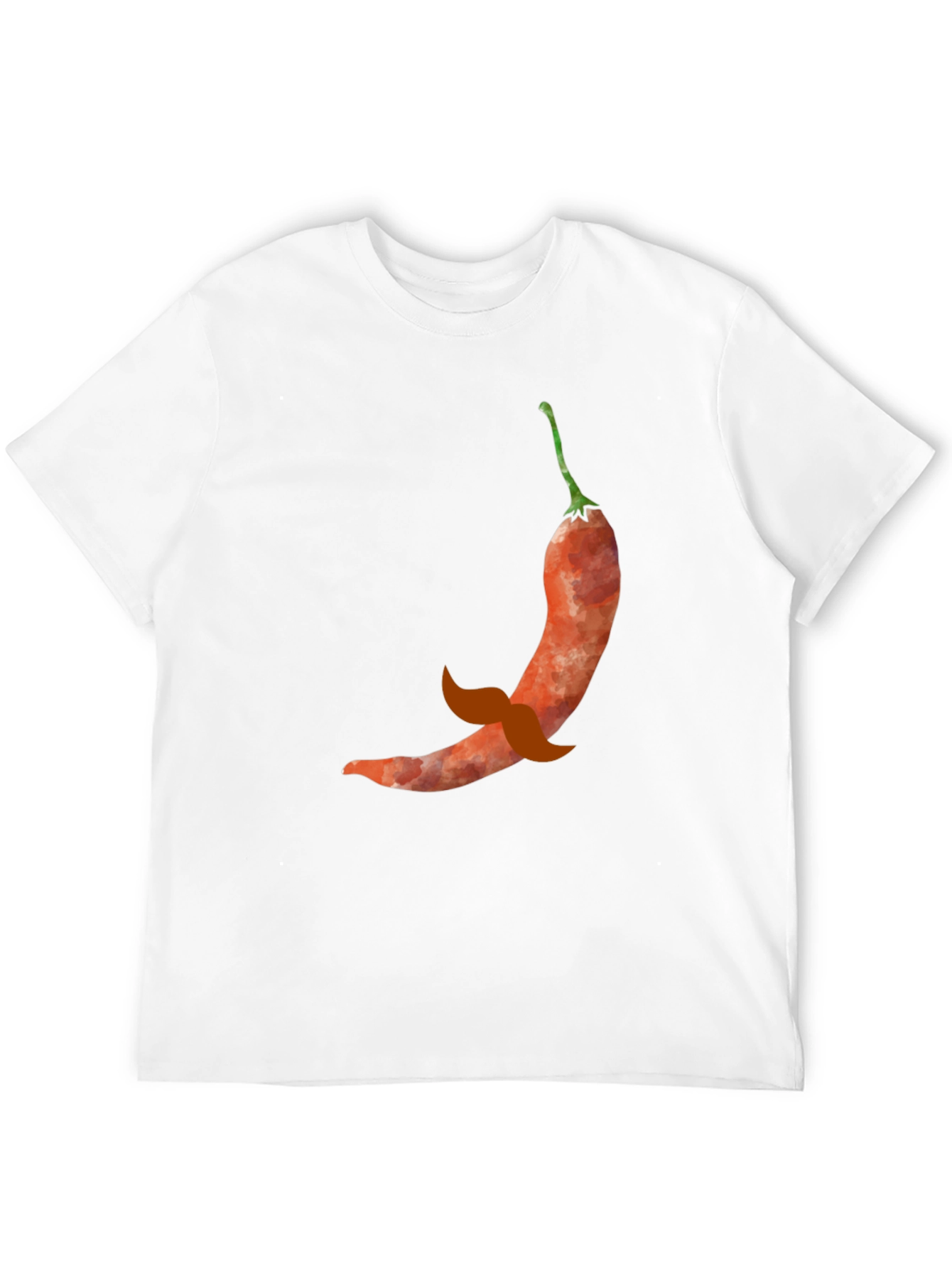 Chili Pepper Mustache Graphic Tee
