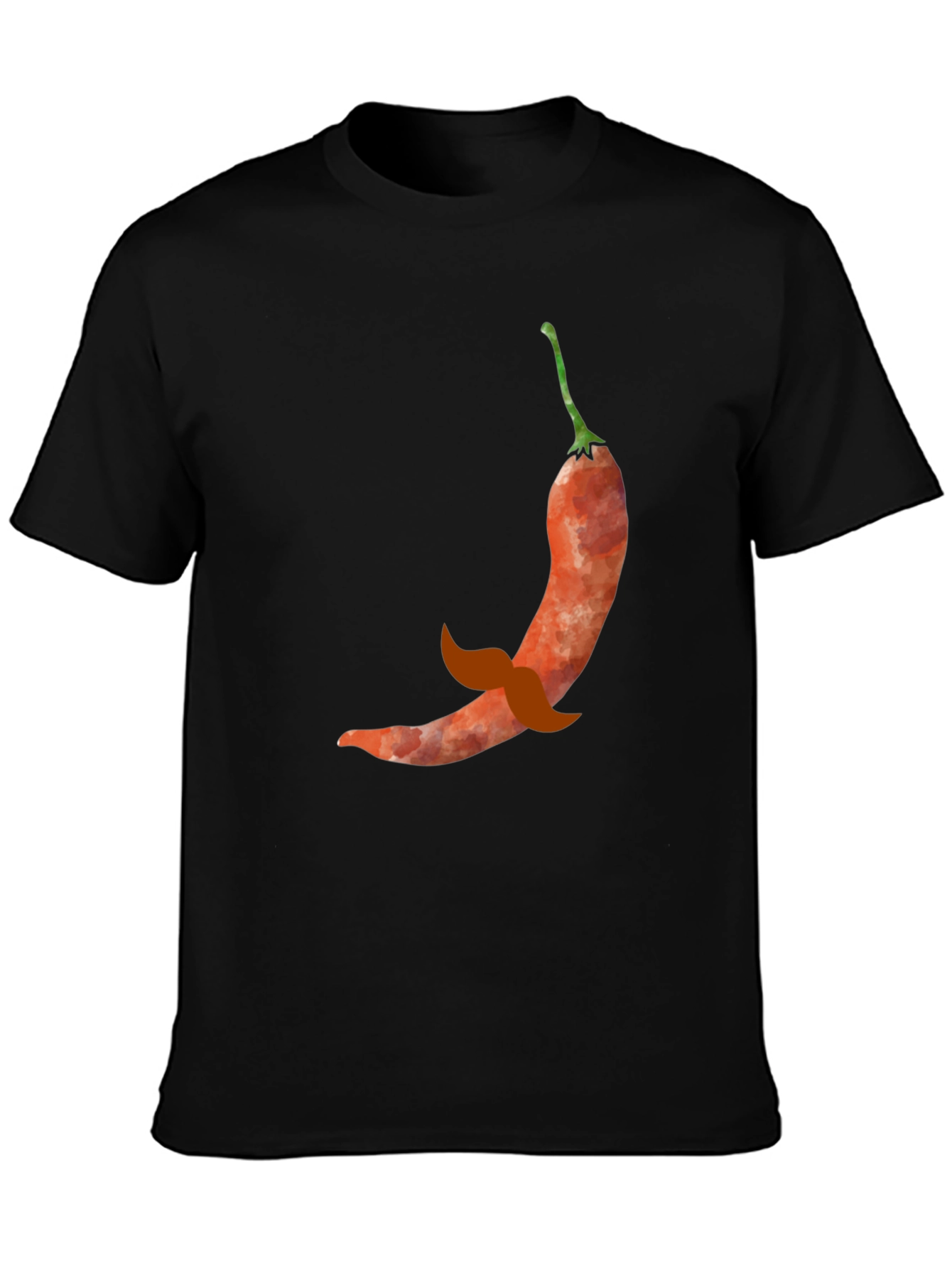 Chili Pepper Mustache Graphic Tee