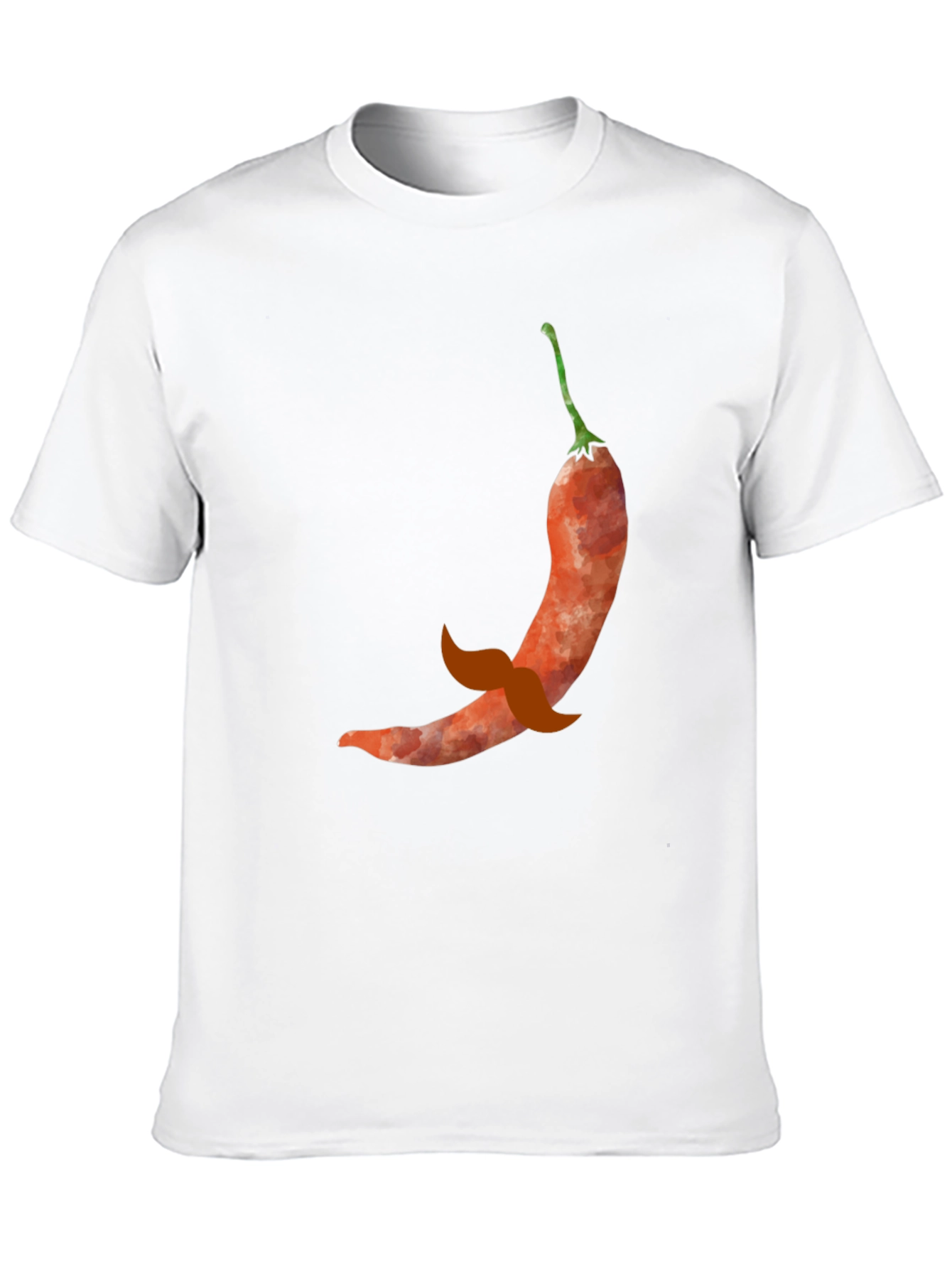 Chili Pepper Mustache Graphic Tee