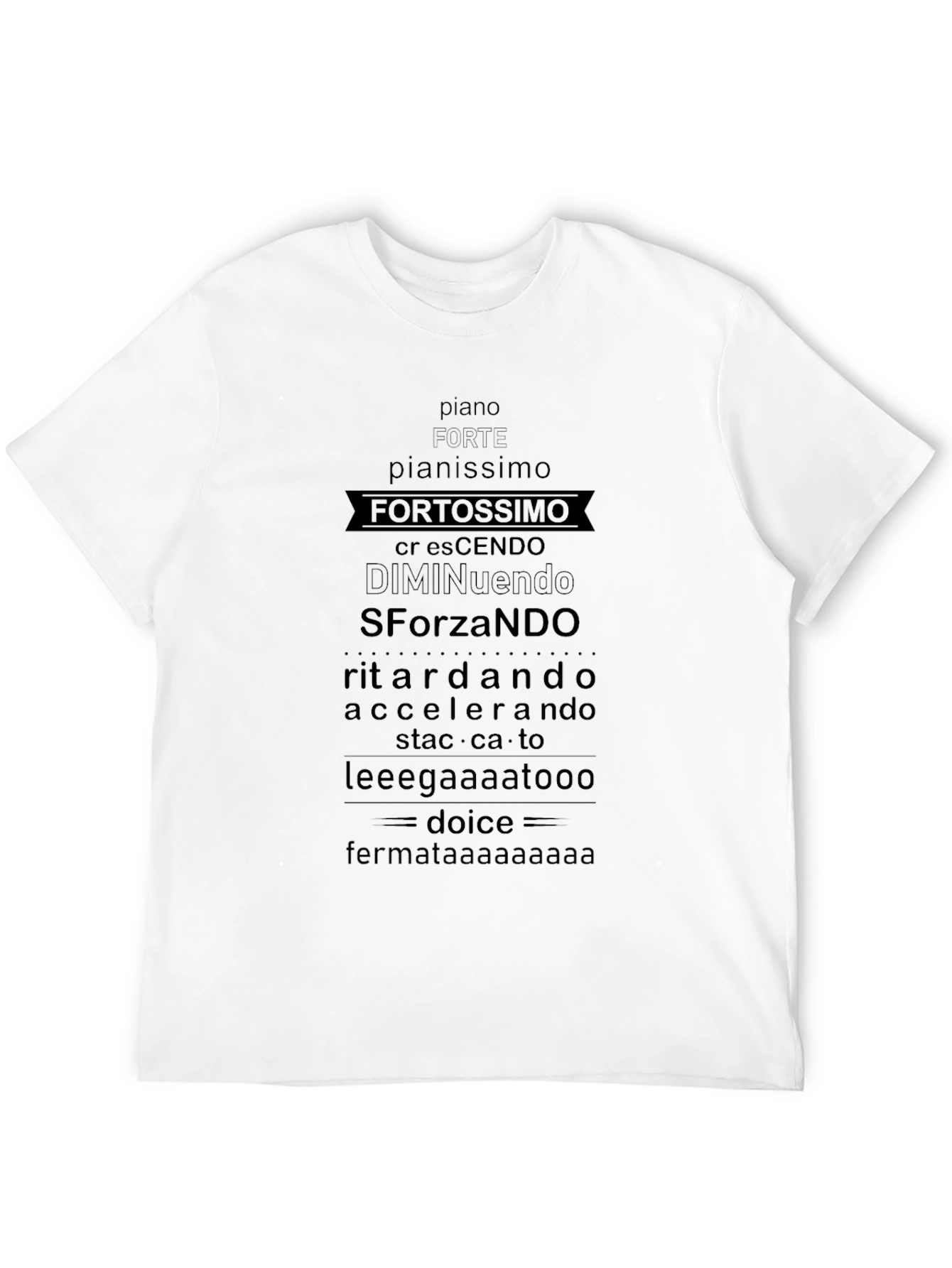 Music Terms Graphic T-Shirt