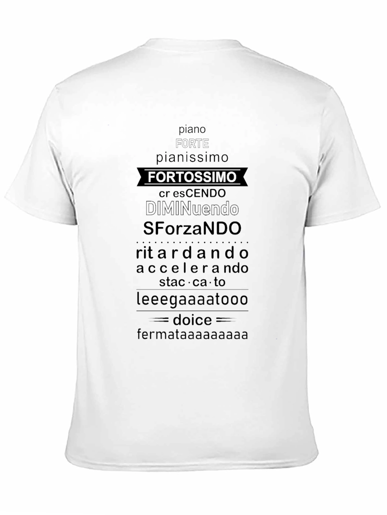 Music Terms Graphic T-Shirt