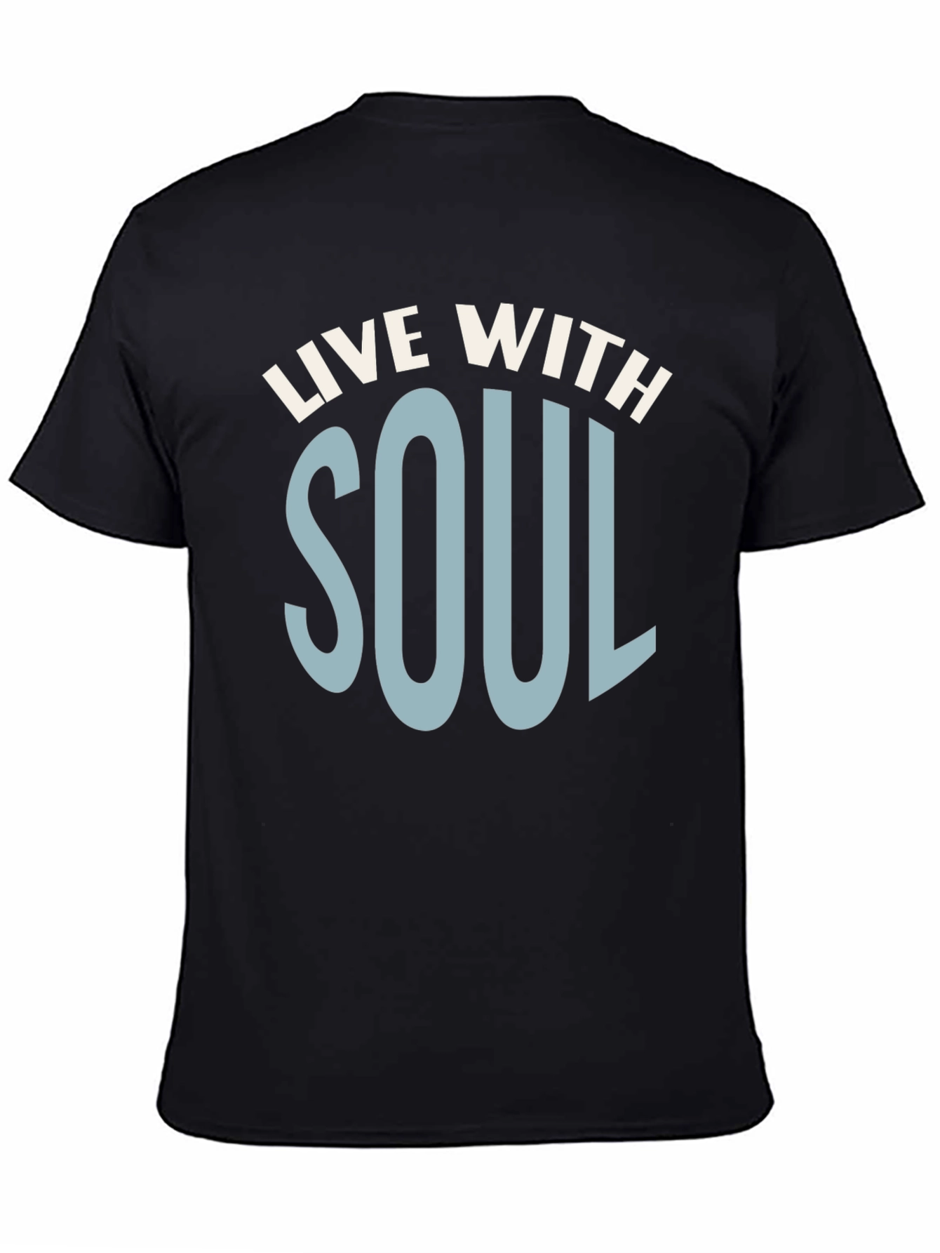 Live With Soul Graphic T-Shirt - Black