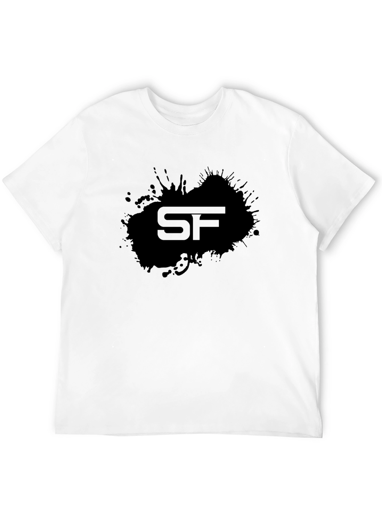 Mens Black Graphic T-Shirt - SF Design