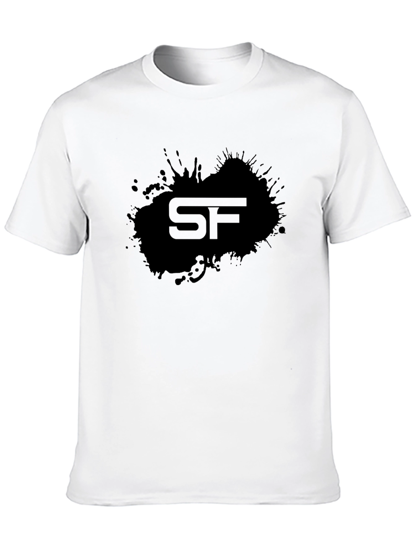 Mens Black Graphic T-Shirt - SF Design