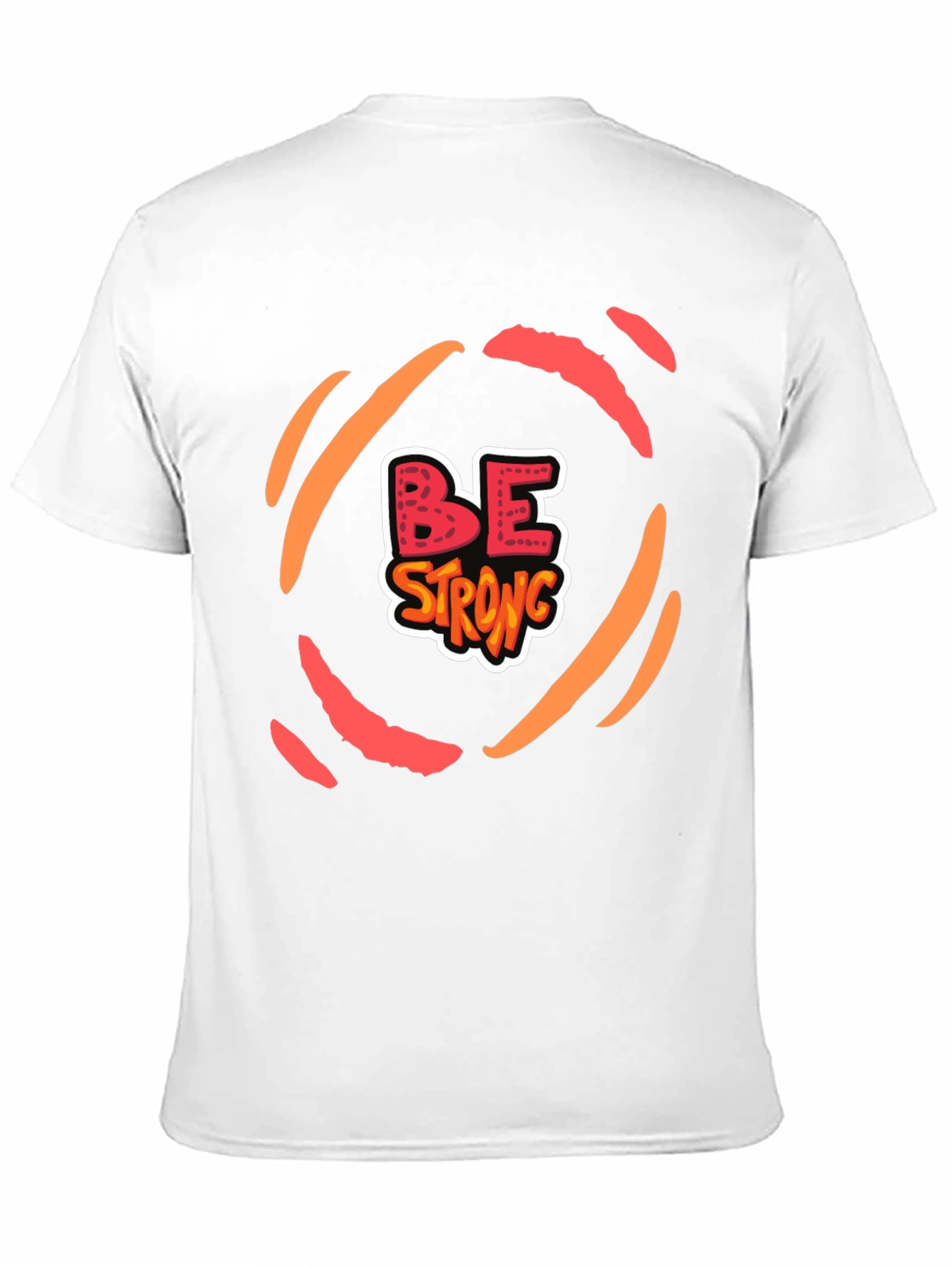 Be Strong Graphic Tee - Motivational Black T-Shirt