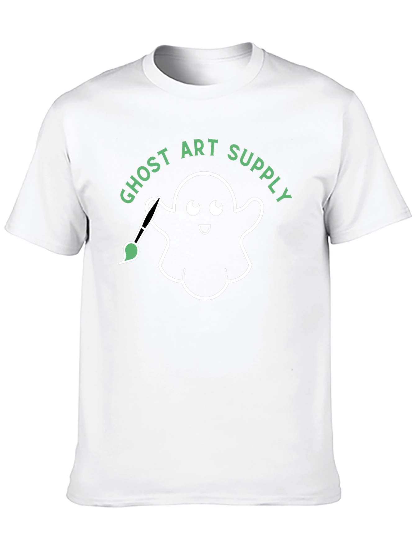 Ghost Art Supply Graphic Tee - Black Cotton T-Shirt