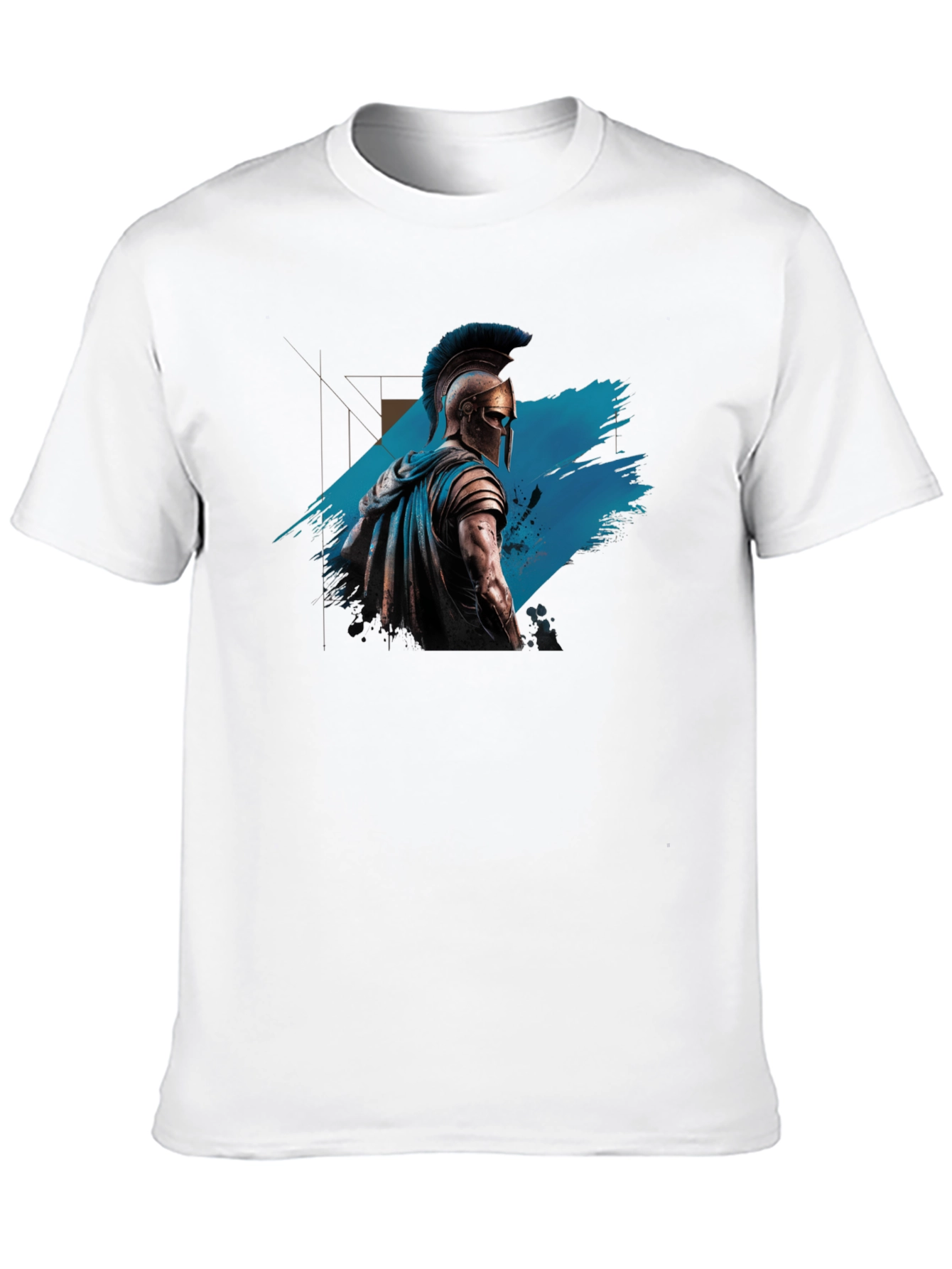 Spartan Warrior Graphic Tee - Black