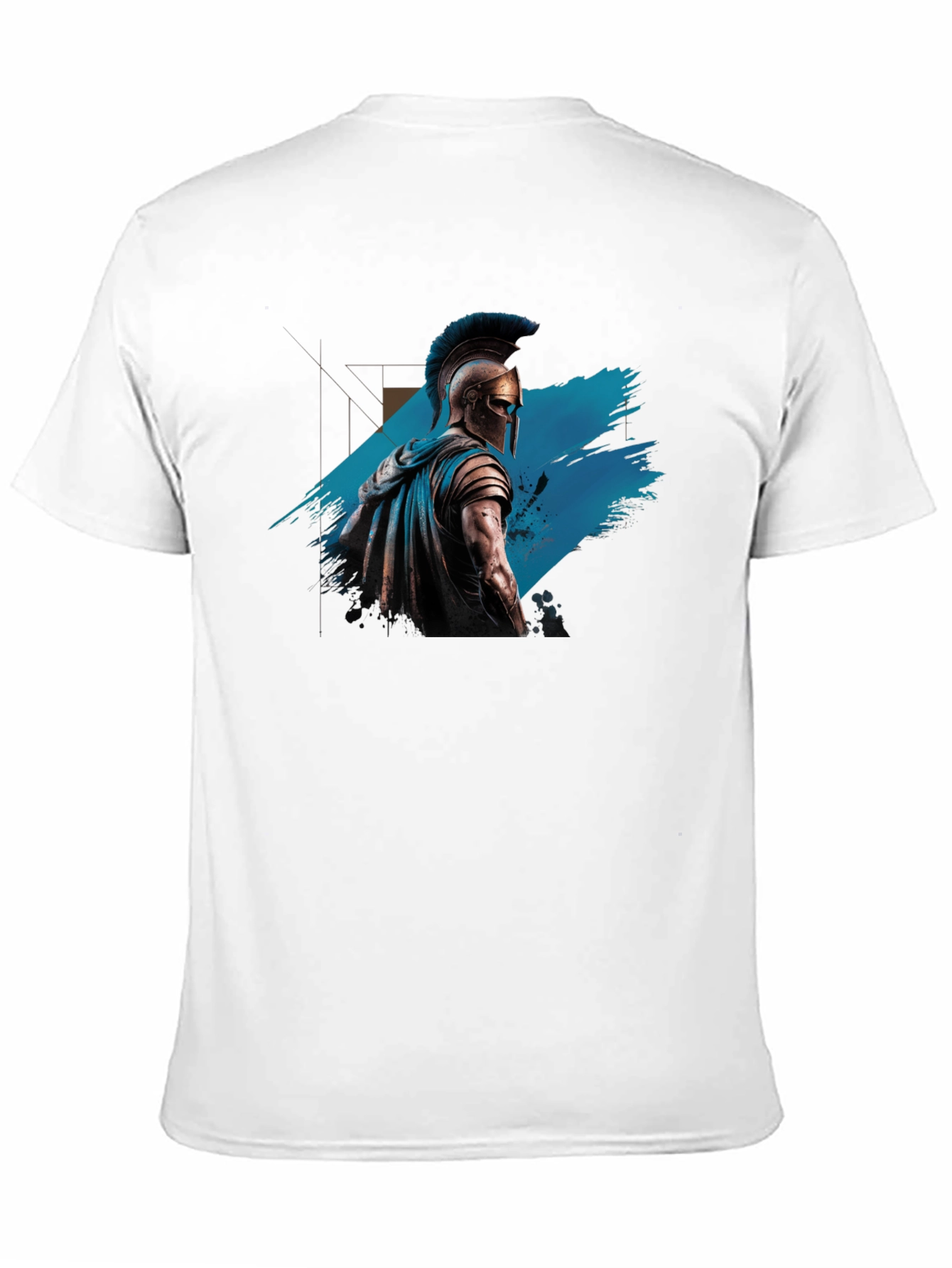 Spartan Warrior Graphic Tee - Black