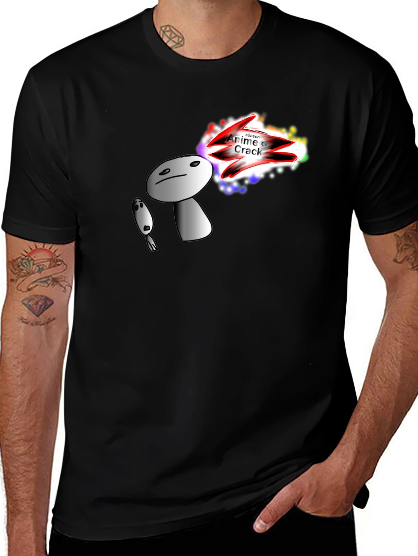 Anime Crack T-Shirt - Unique Graphic Tee