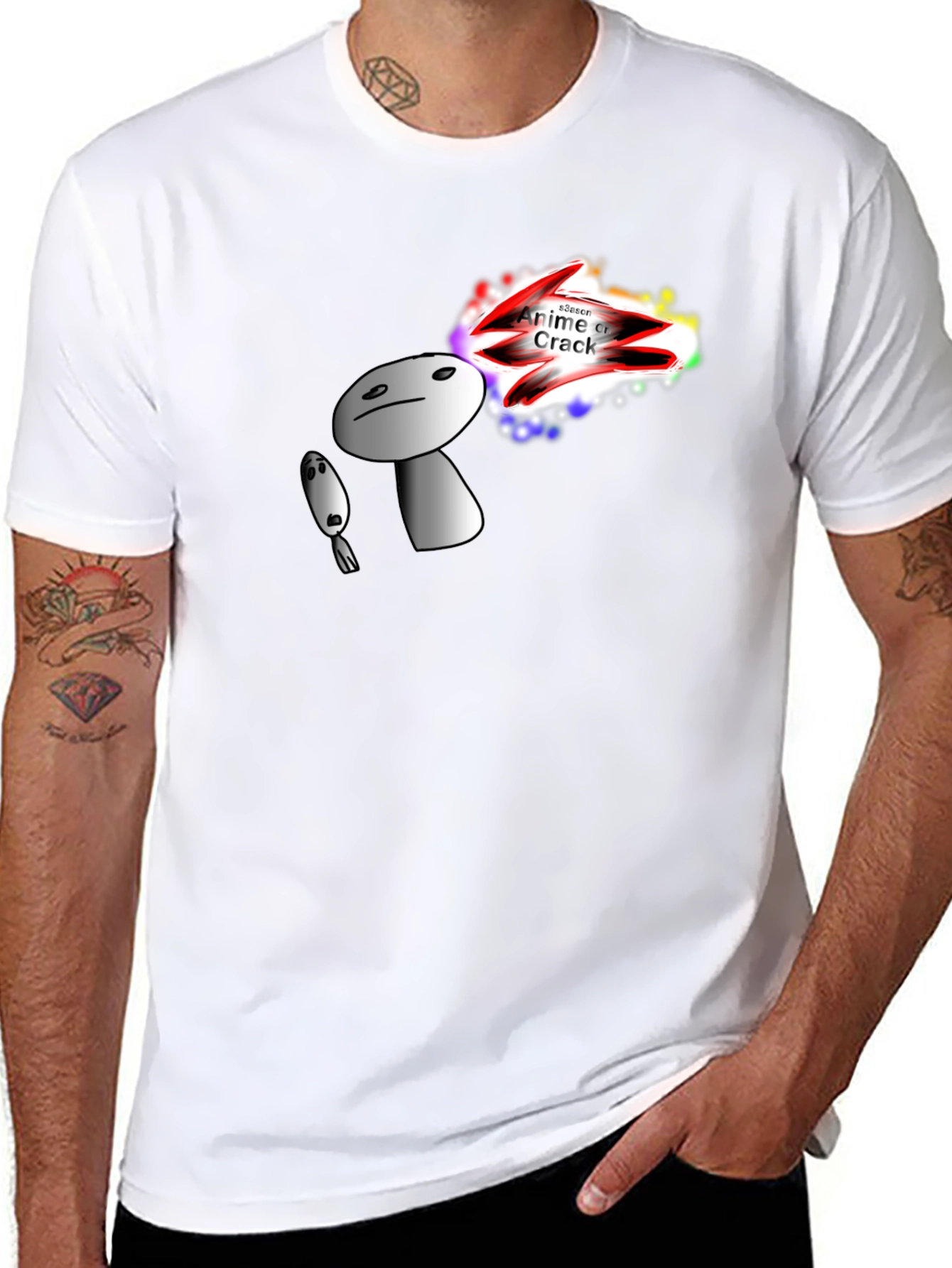 Anime Crack T-Shirt - Unique Graphic Tee
