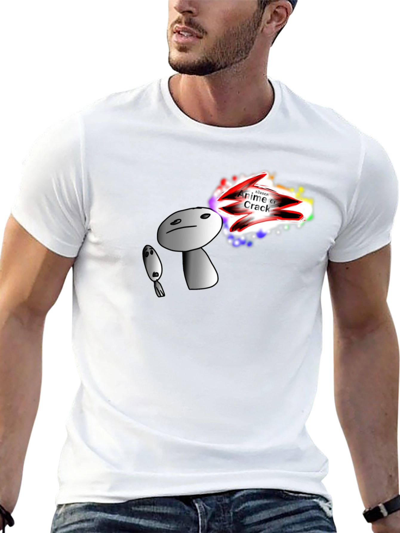 Anime Crack T-Shirt - Unique Graphic Tee
