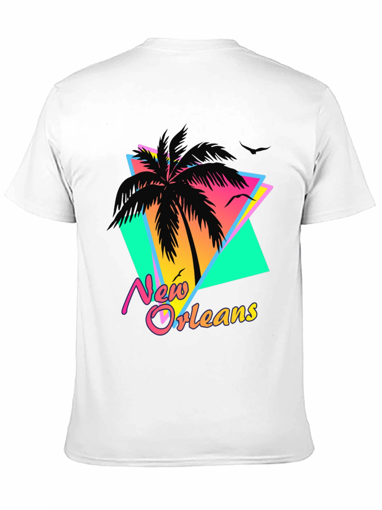 New Orleans Retro Palm Tree T-Shirt