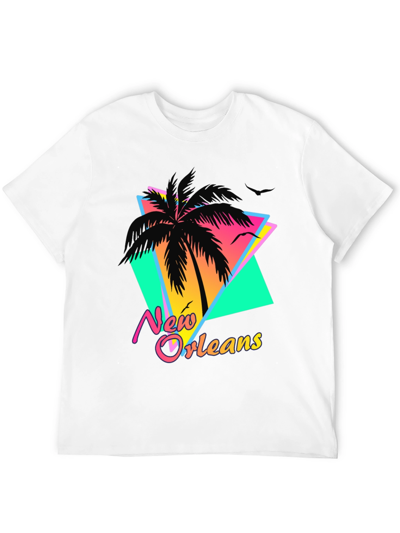 New Orleans Retro Palm Tree T-Shirt