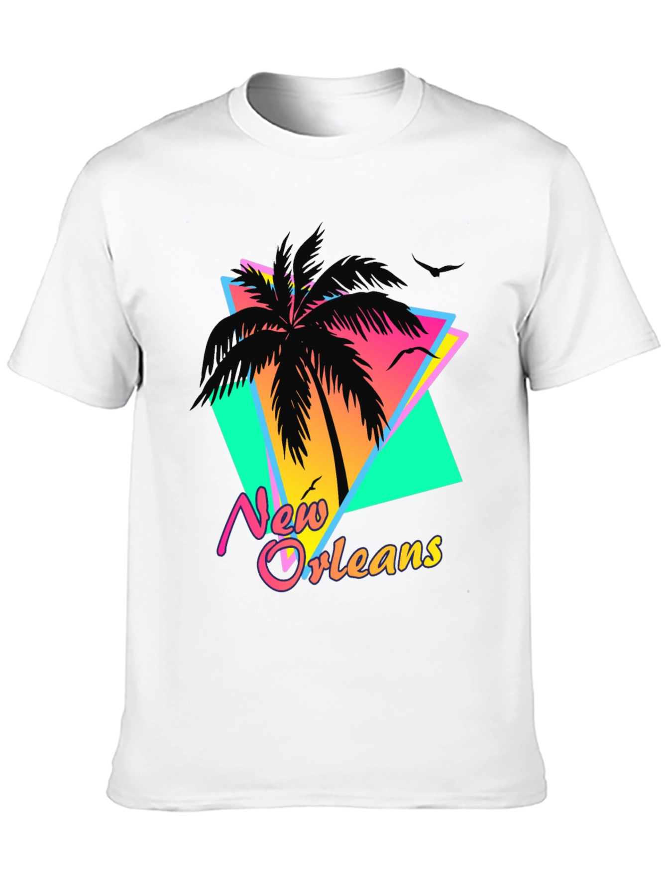New Orleans Retro Palm Tree T-Shirt