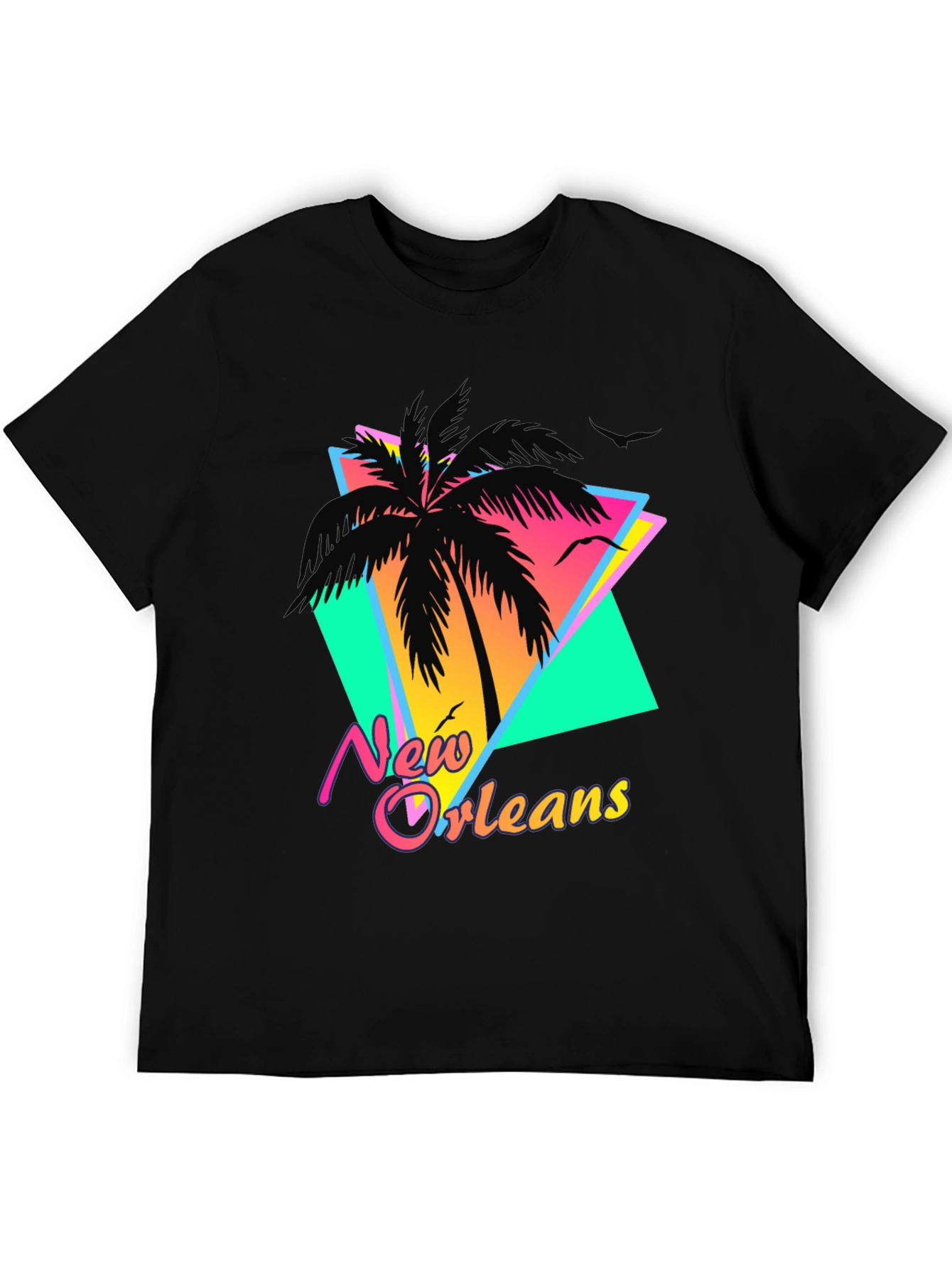 New Orleans Retro Palm Tree T-Shirt