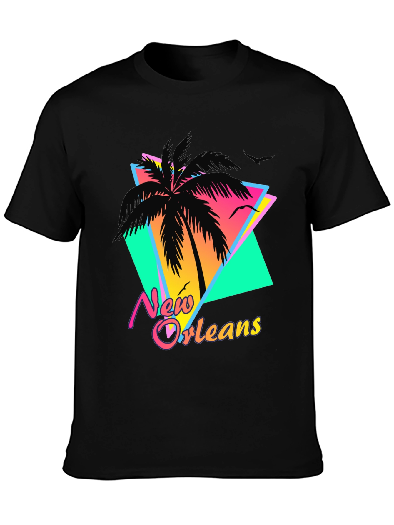 New Orleans Retro Palm Tree T-Shirt