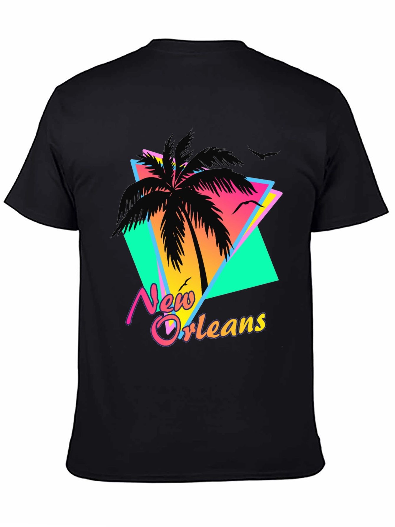 New Orleans Retro Palm Tree T-Shirt