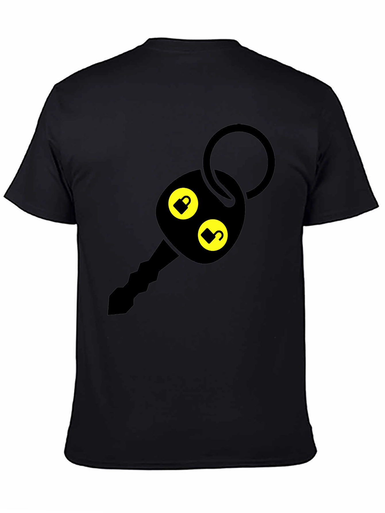 Lock & Unlock Graphic T-Shirt - Black