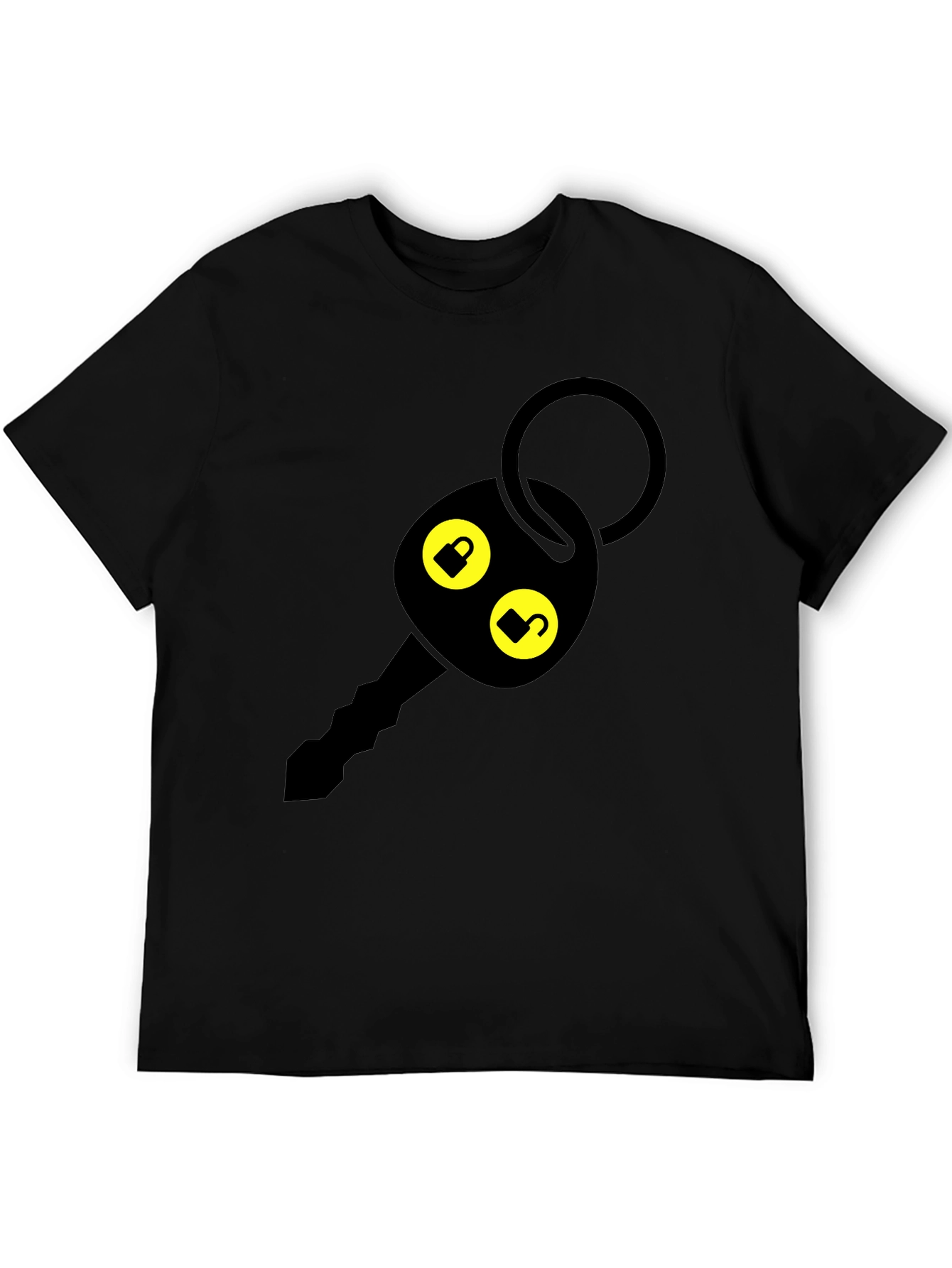 Lock & Unlock Graphic T-Shirt - Black