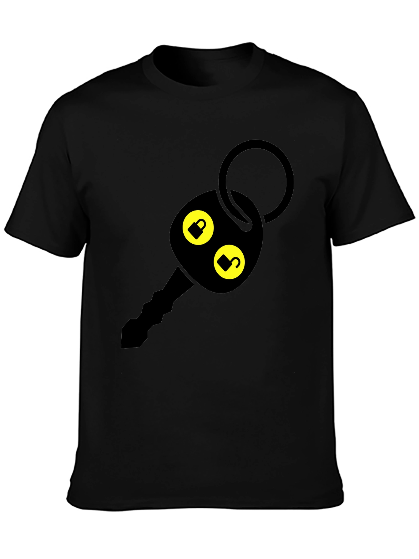 Lock & Unlock Graphic T-Shirt - Black