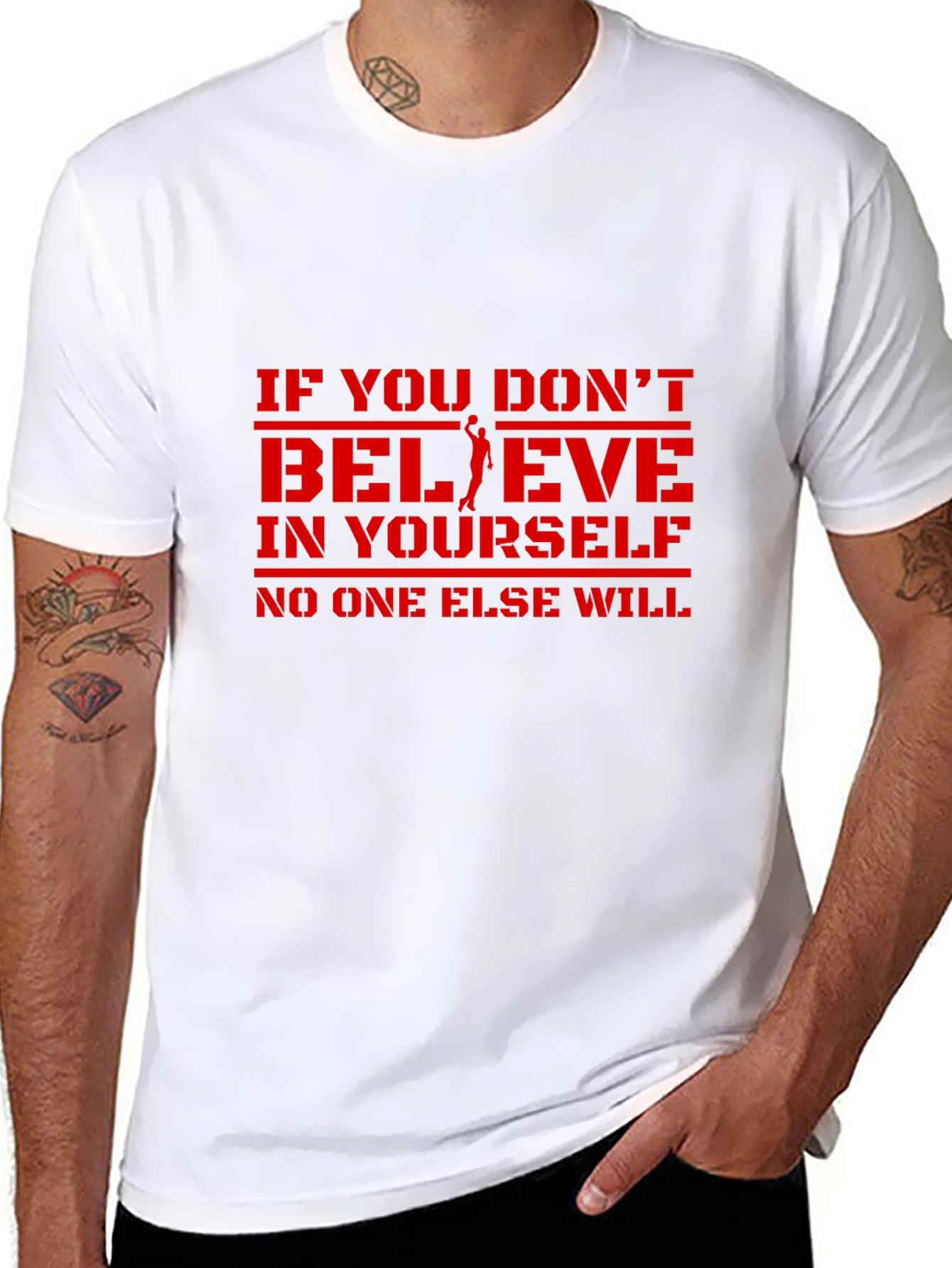 Believe in Yourself Graphic Tee - Black