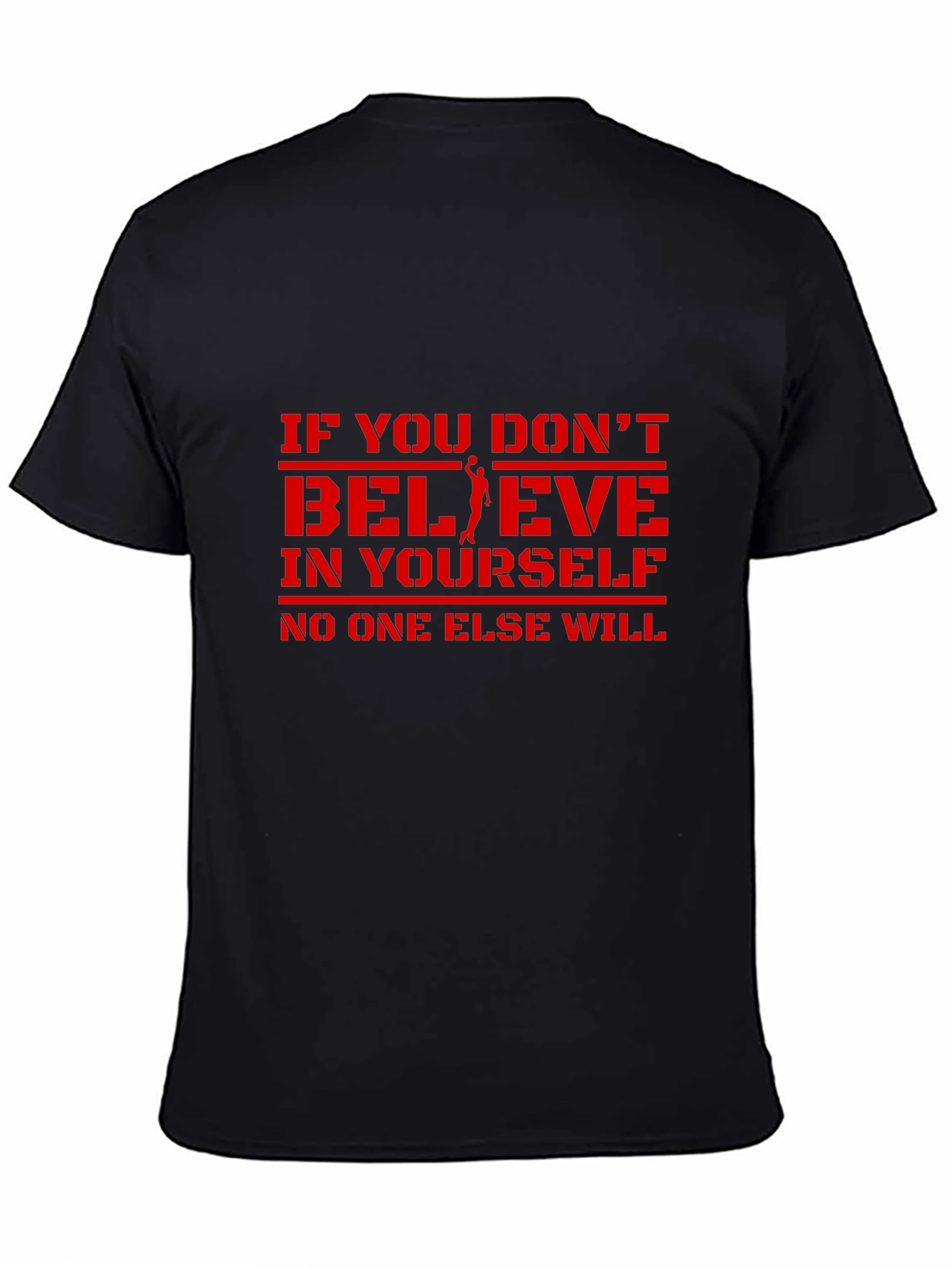Believe in Yourself Graphic Tee - Black