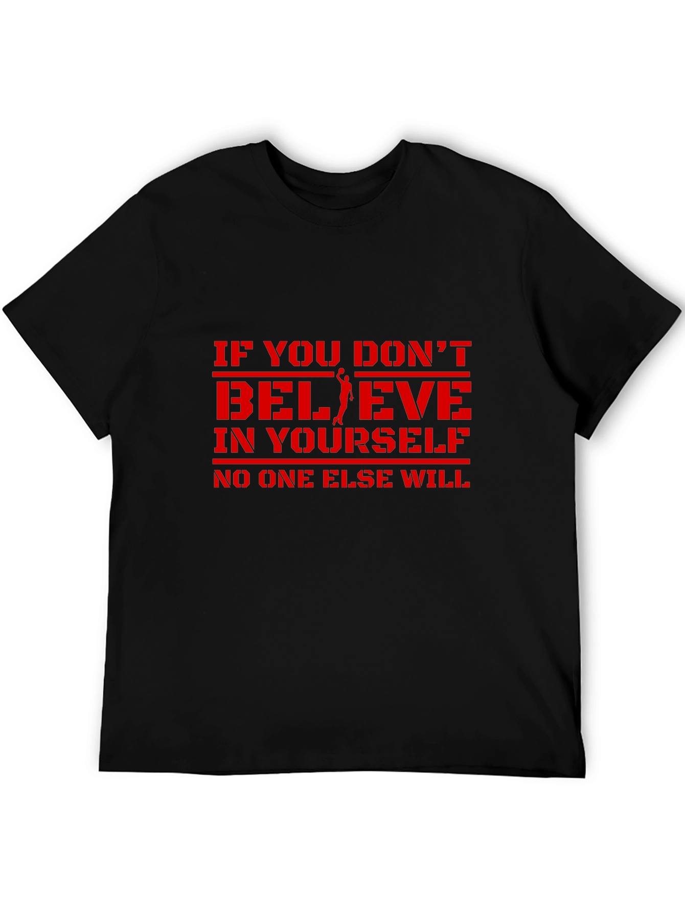 Believe in Yourself Graphic Tee - Black