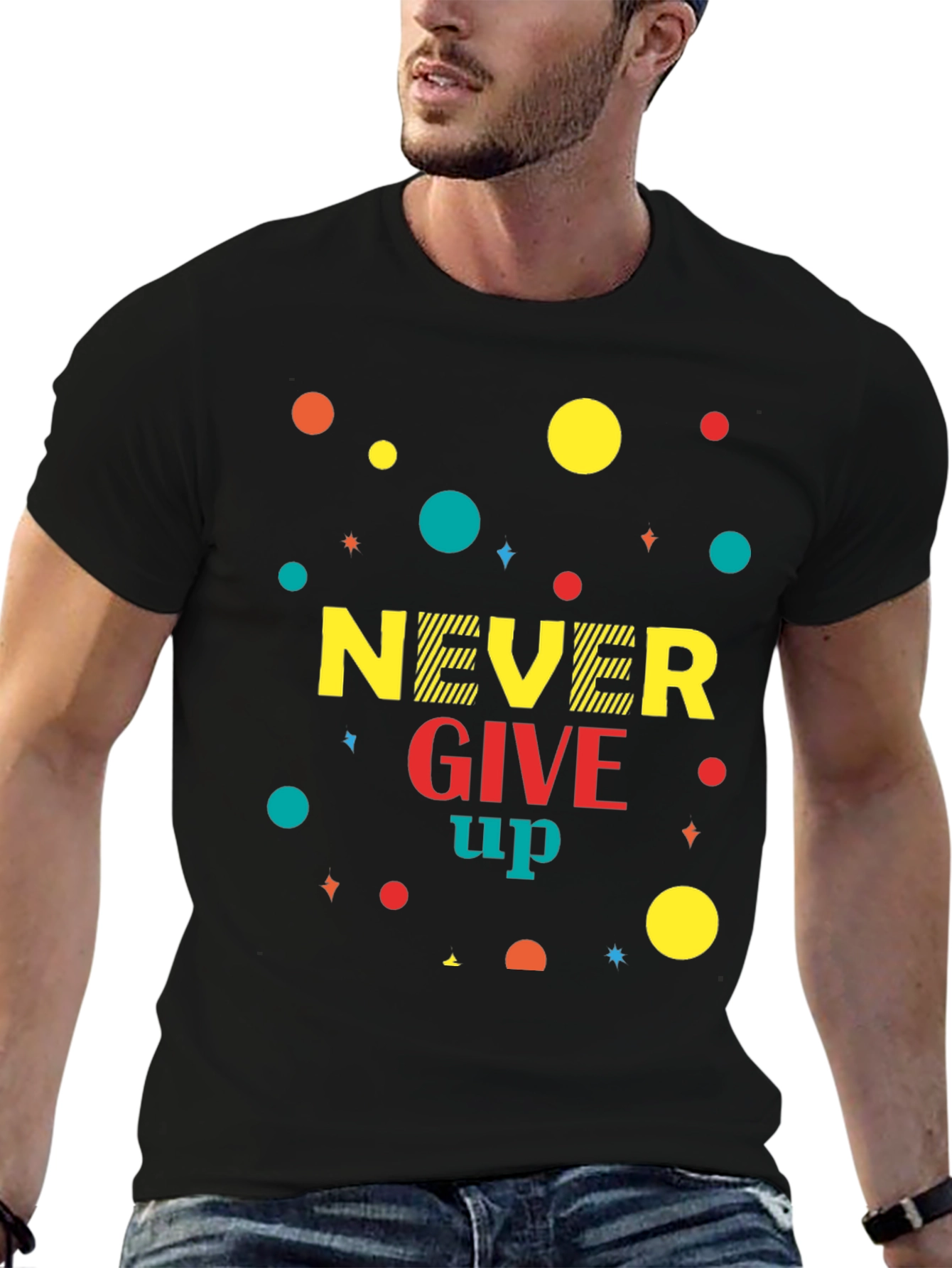 Never Give Up Graphic T-Shirt