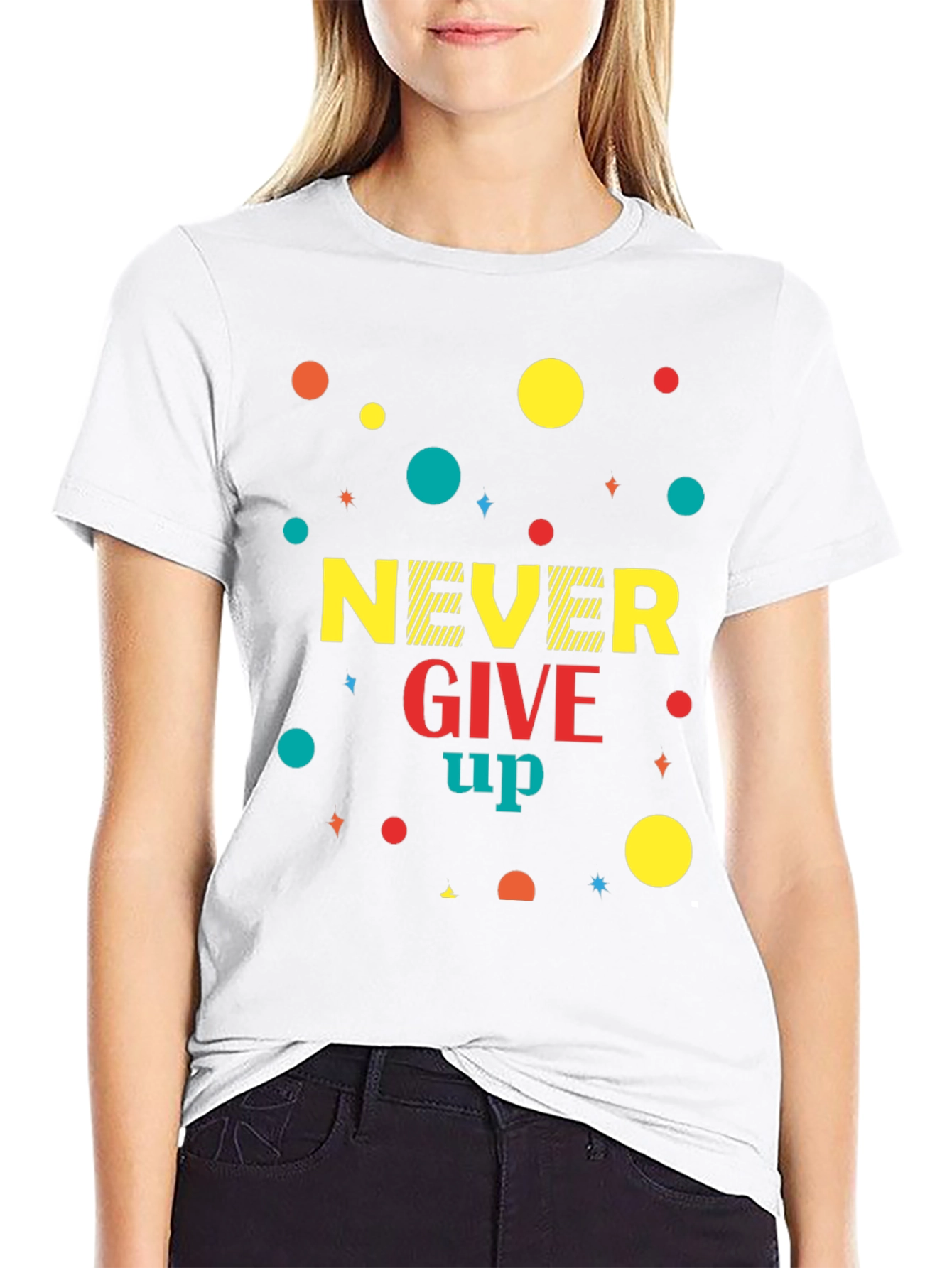 Never Give Up Graphic T-Shirt