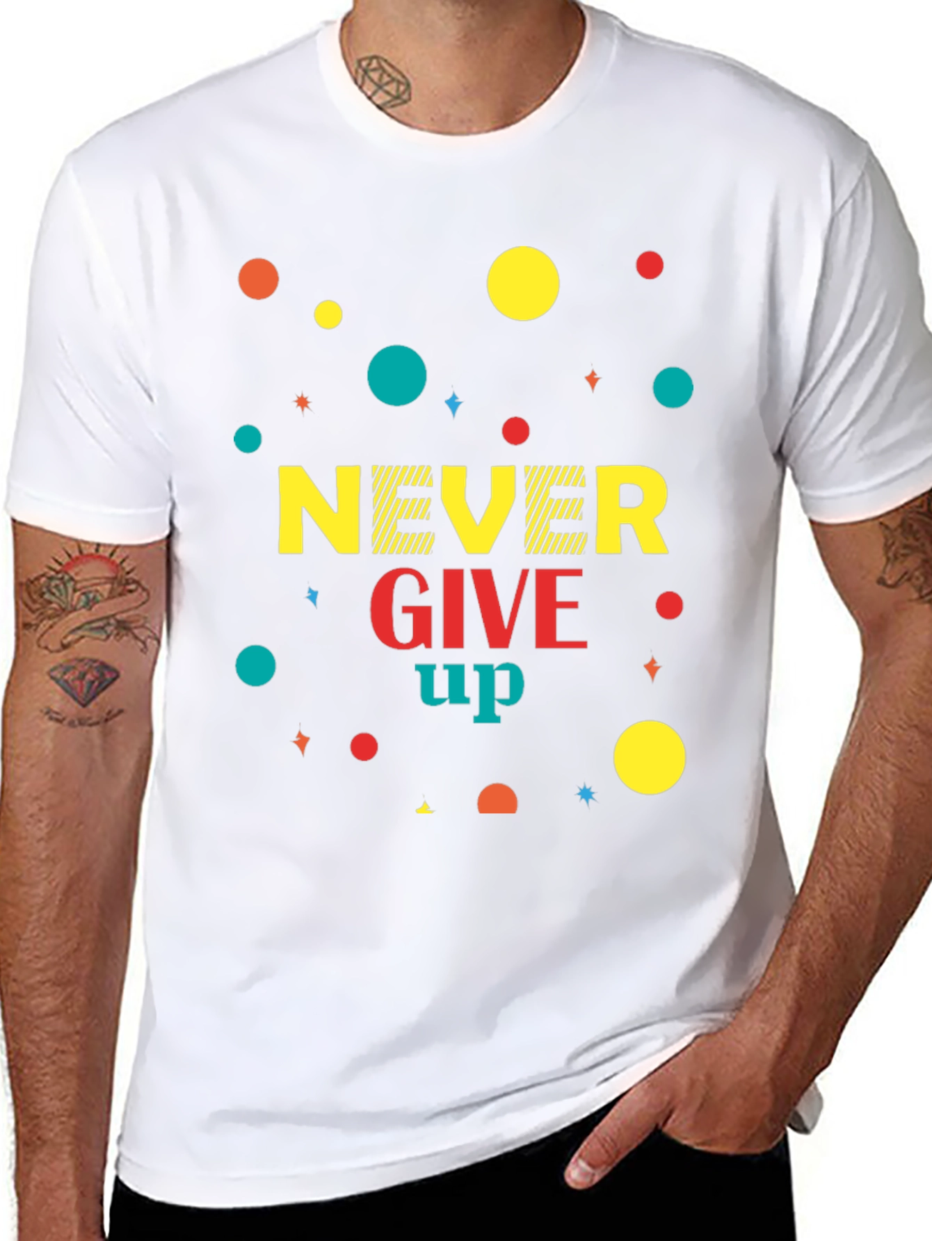 Never Give Up Graphic T-Shirt