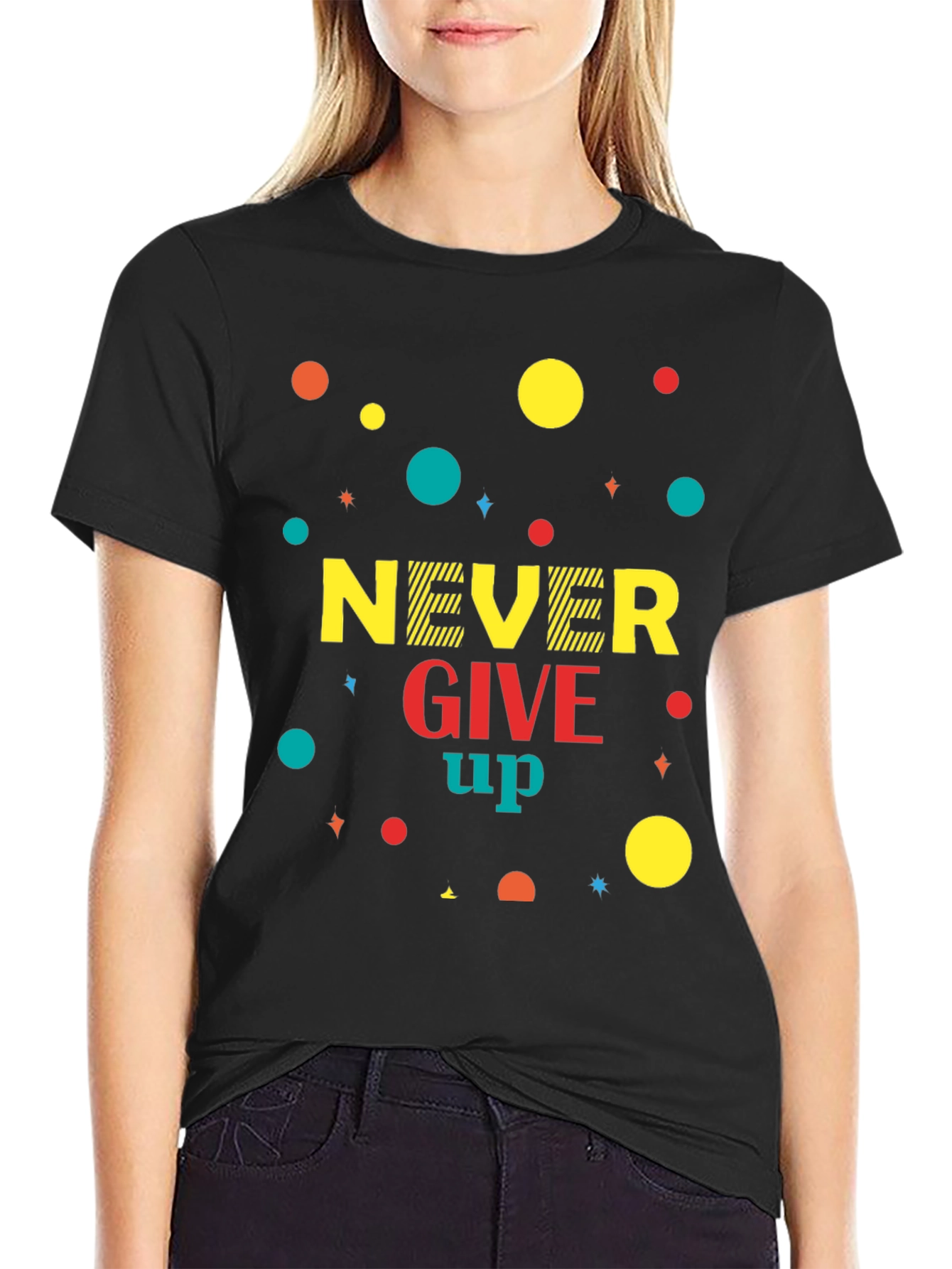 Never Give Up Graphic T-Shirt
